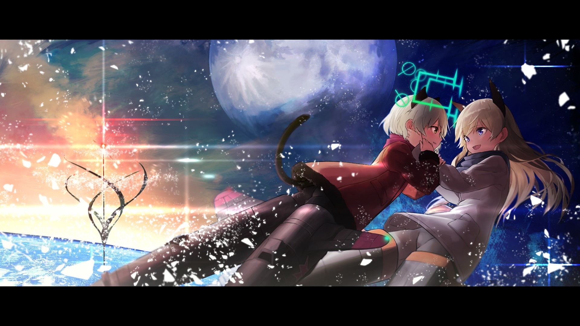 Anime, Sanya V. Litvyak, 1080P, Eila Ilmatar Juutilainen, Strike Witches, HD Wallpaper