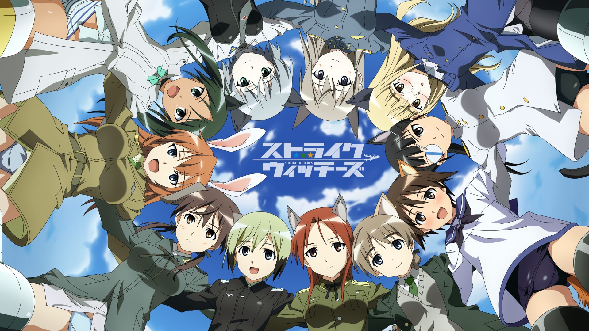 minna dietlinde, erica, strike, mio, wilcke, perrine, sakamoto, witches, miyafuji, animal, yeager, ilmatar, ears, hartmann, clostermann, litvyak, lynette, HD Wallpaper