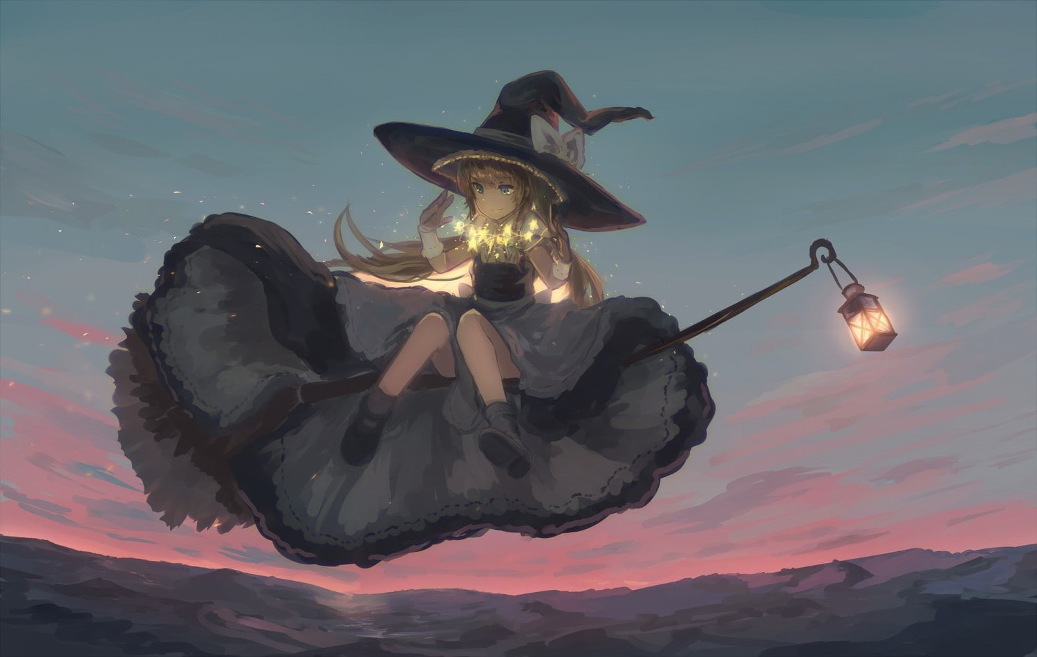 anime girls, 720P, witch, HD Wallpaper
