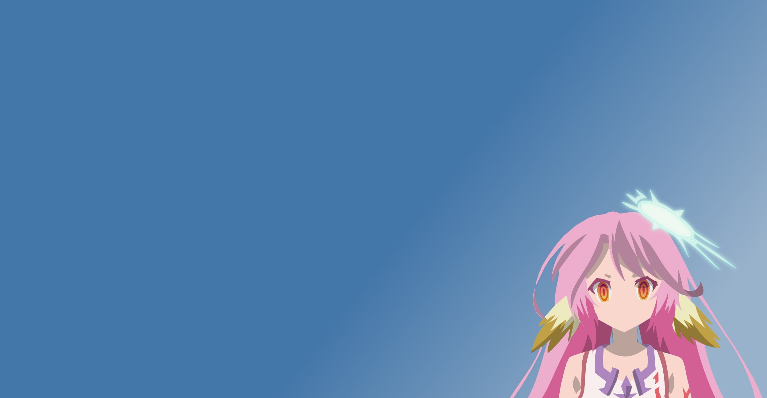 anime girls, girl, haired, creativity, representation, copy space, sunny, 1080P, character, pink, No Game No Life, outdoors, human representation, anime, HD Wallpaper