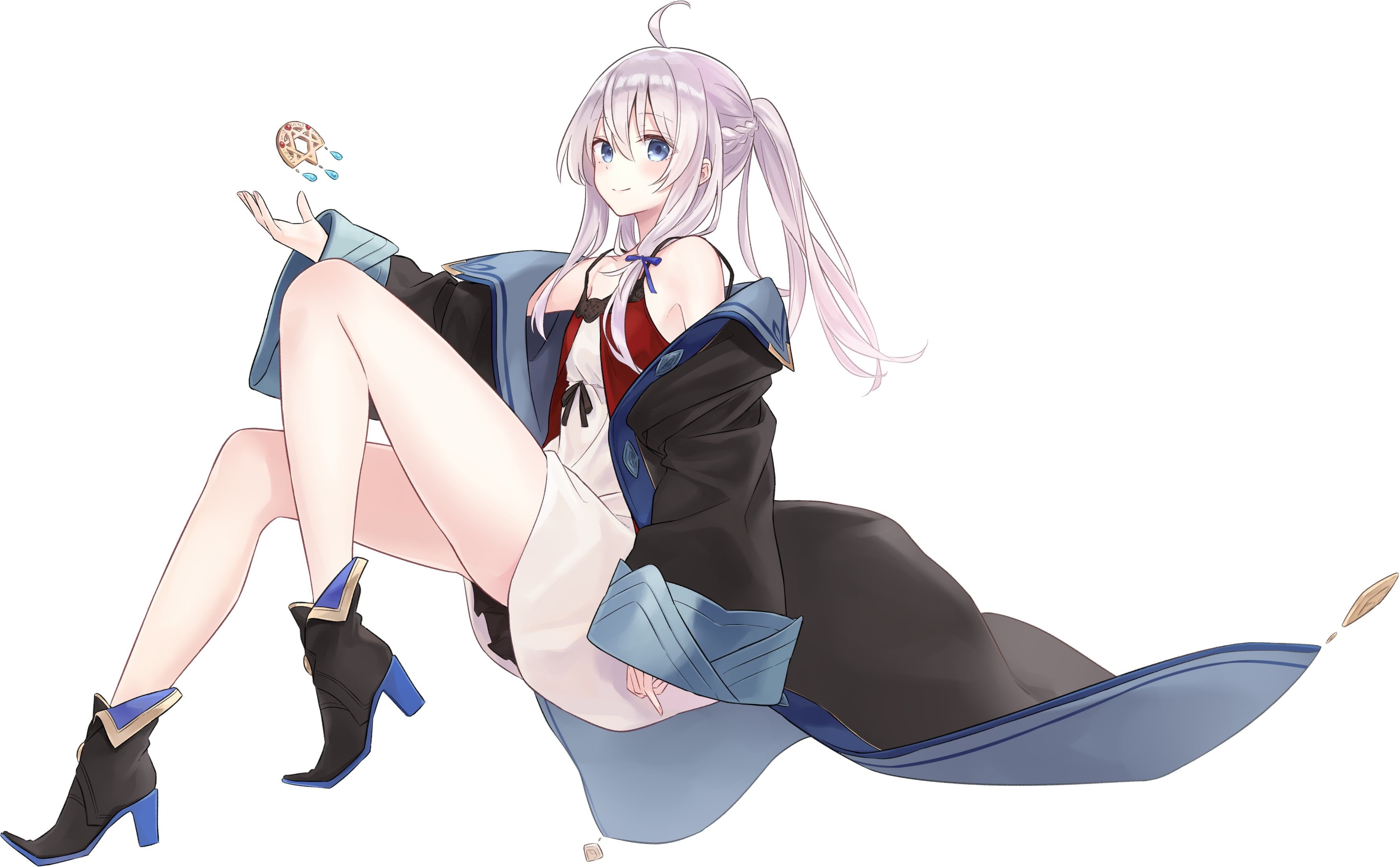 anime girls, Azuuru, thighs, 2K, Majo no Tabitabi, Elaina (Majo no Tabitabi), HD Wallpaper