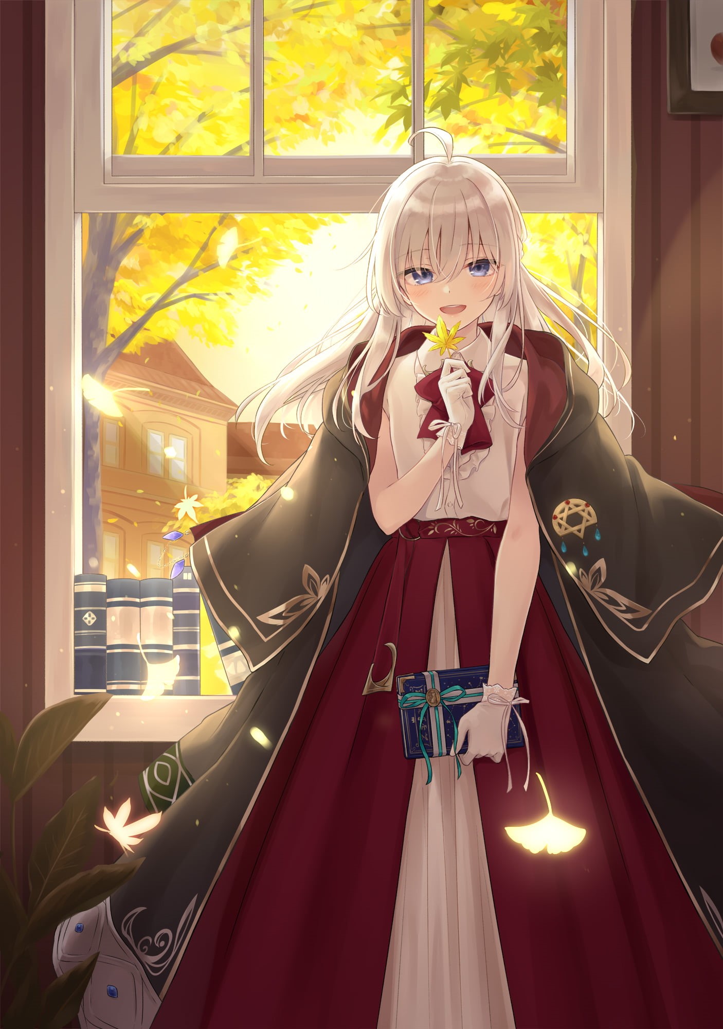 Majo no Tabitabi, Elaina (Majo no Tabitabi), anime, silver hair, anime girls, 1080P, Phone HD Wallpaper