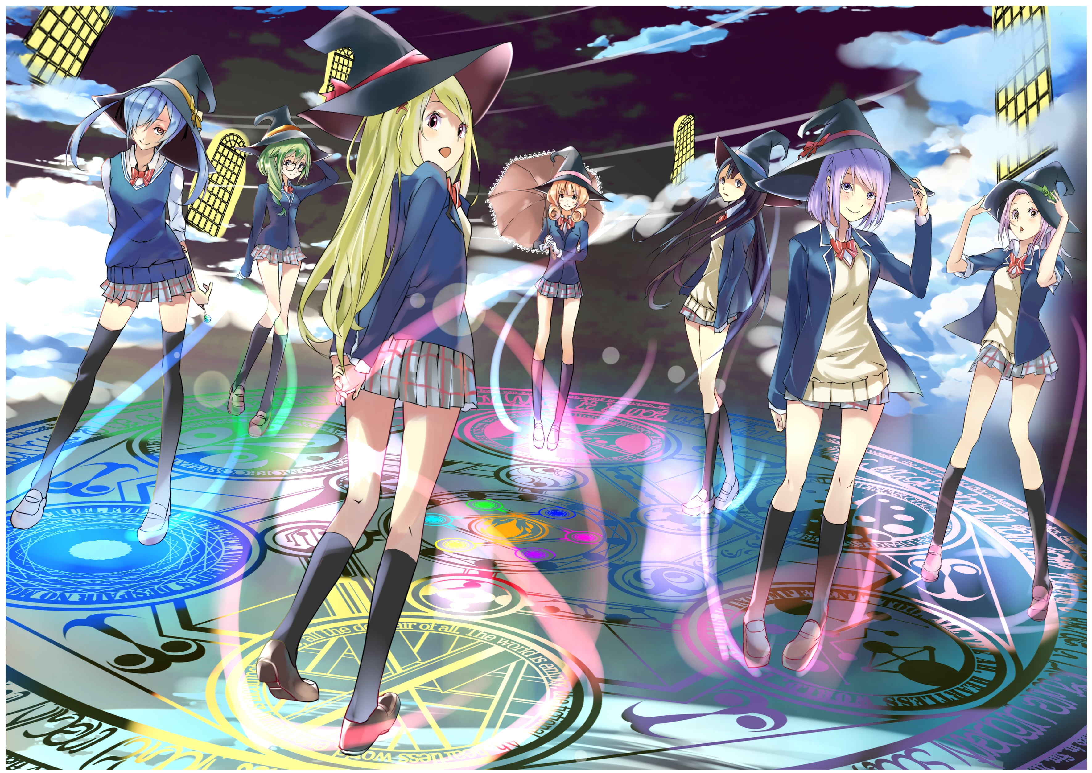Yamada-kun to 7-nin no Majo, enjoyment, multi colored, day, full length, casual clothing, group of people, people, fashion, representation, dancing, fun, HD Wallpaper