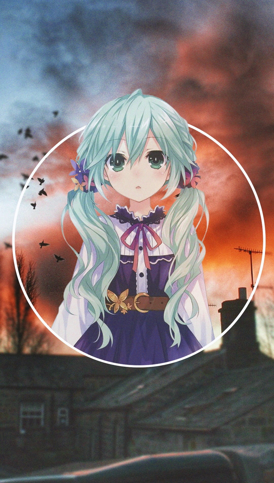 childhood, event, costume, one person, Date A Live, adult, clothing, anime, nature, sky, Natsumi (Date A Live), art and craft, front view, looking at camera, Phone HD Wallpaper