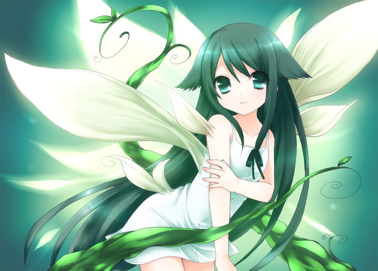 Saya, 720P, dark hair, Saya no Uta, animal ears, long hair, anime girls, HD Wallpaper