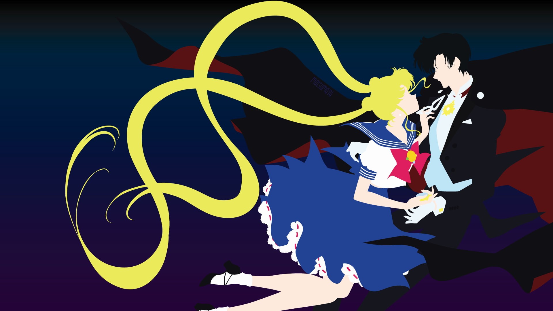 1080P, Tuxedo Mask, Sailor Moon, Usagi Tsukino, HD Wallpaper
