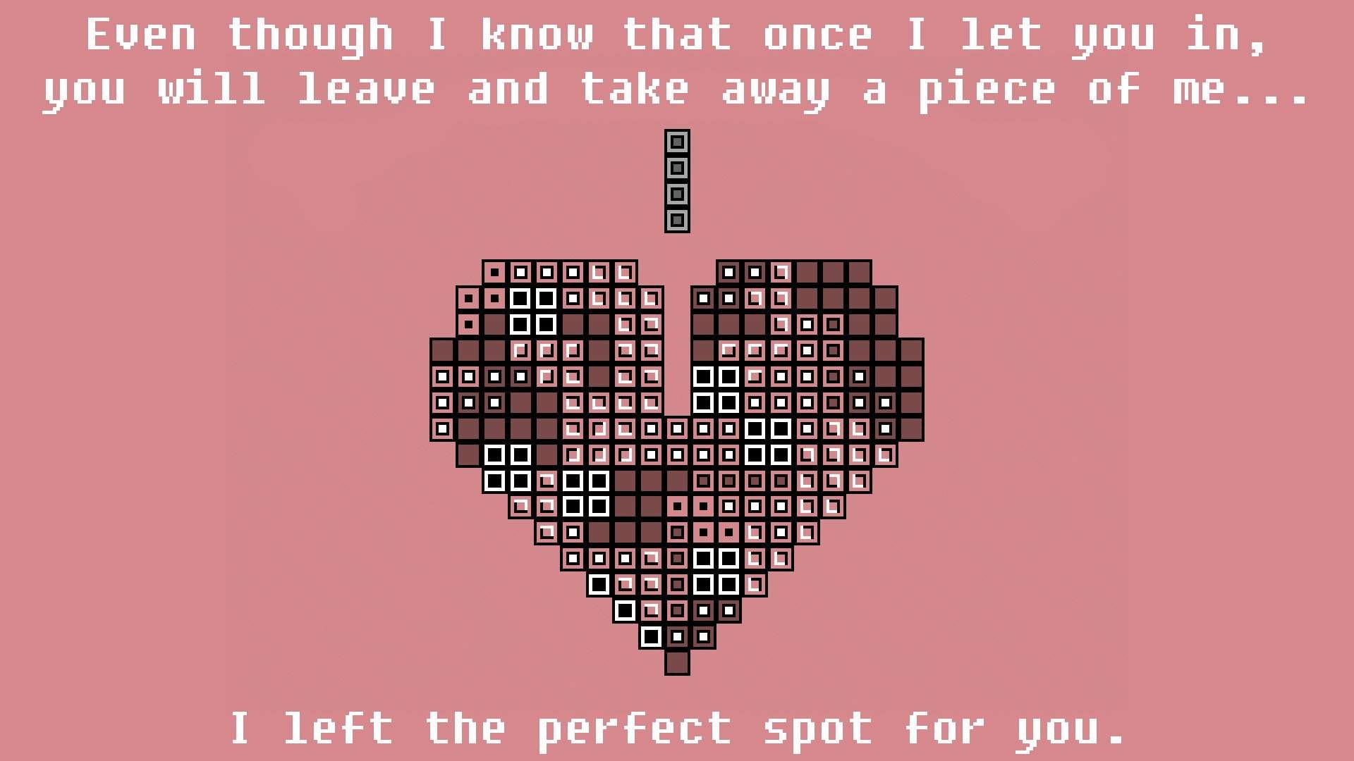 hd, 8bit, heart, 1080P, tetris, love, HD Wallpaper
