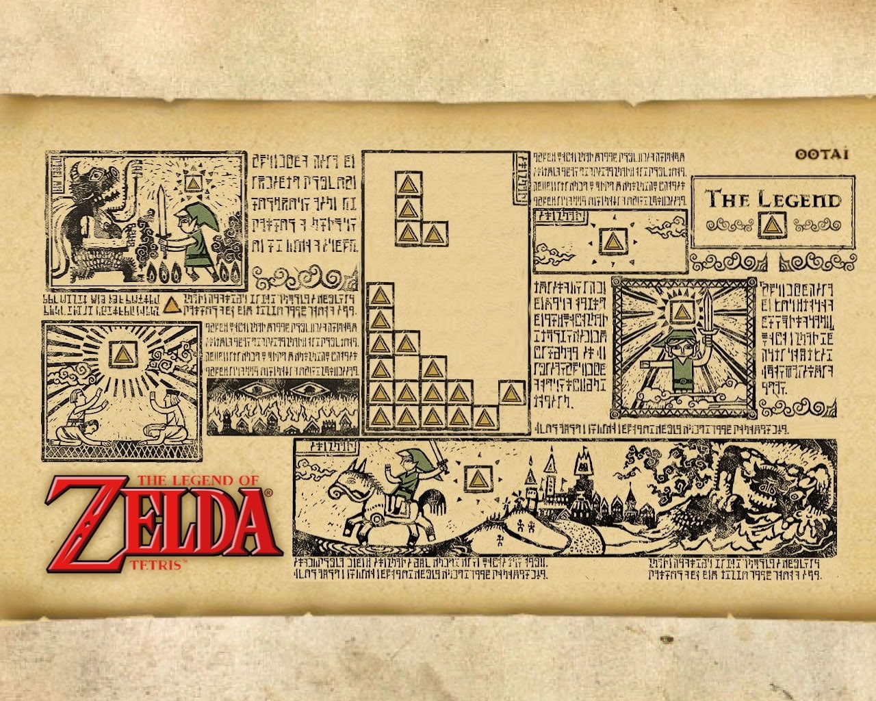 video, legend, The Legend of Zelda, hd, Tetris, Video Games, 720P, art, games, zelda, HD Wallpaper