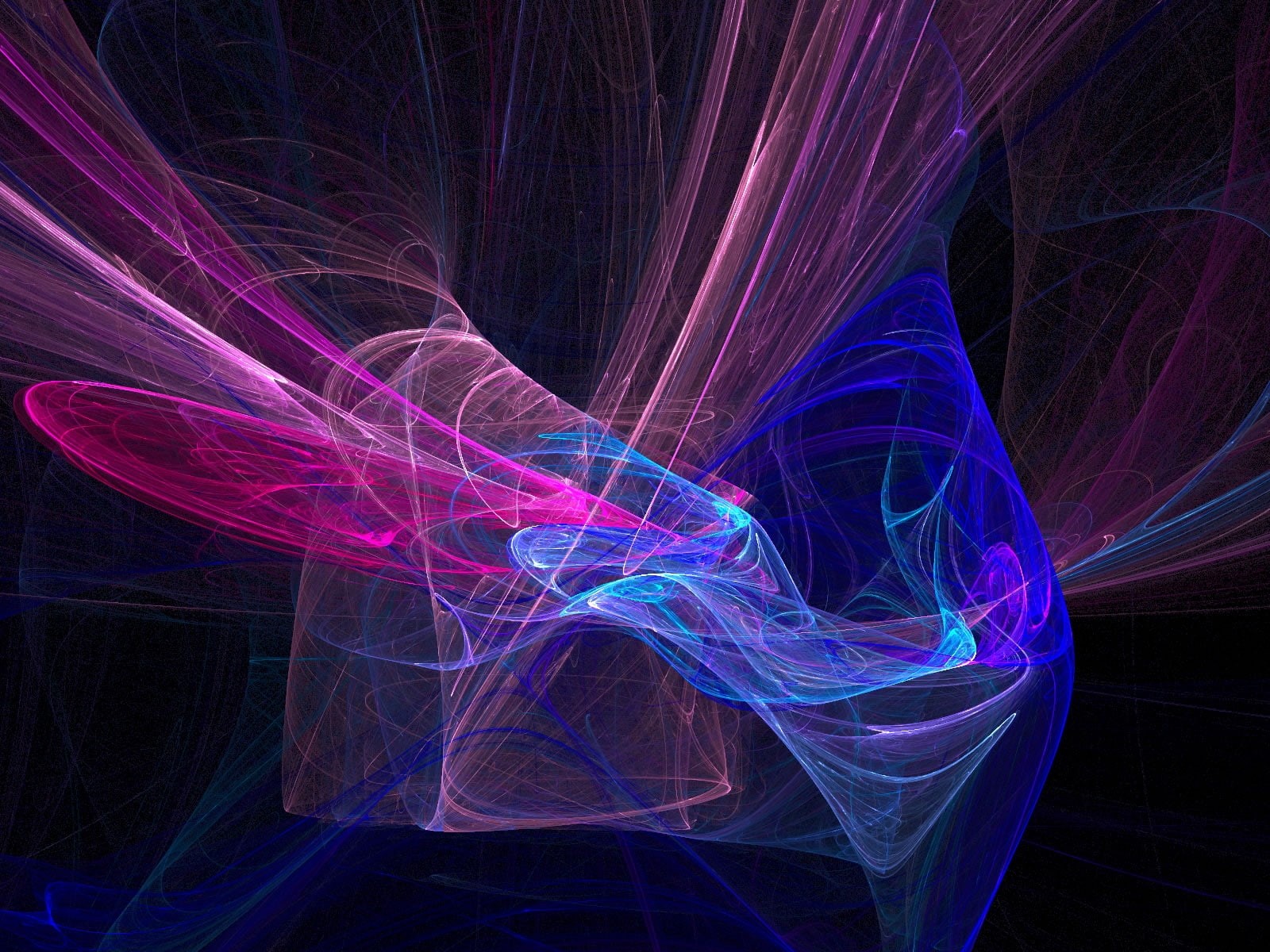 hd, 720P, fractal, blues, glows, abstract, neon, pinks, jpg, HD Wallpaper