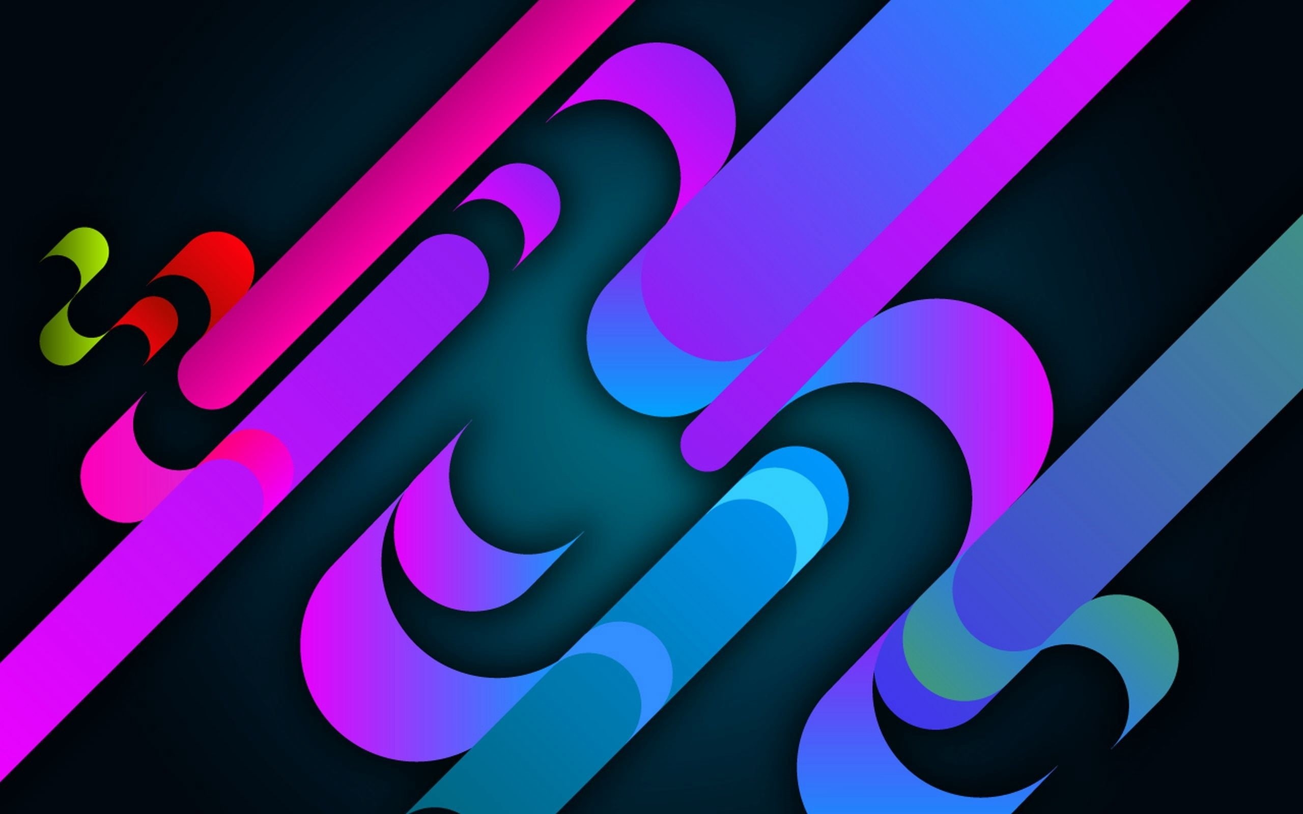 textures, 2K, black background, night, studio shot, letter, red, black Color, purple, neon, vector, illuminated, line, computer Graphic, sign, multi Colored, HD Wallpaper