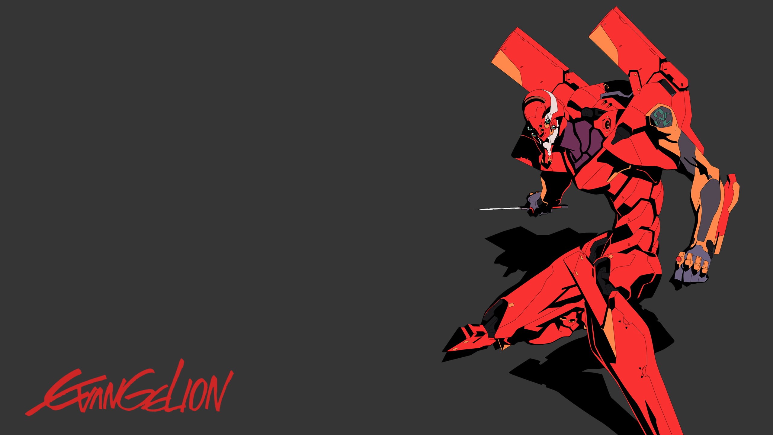 anime, 2K, Neon Genesis Evangelion, EVA Unit 02, HD Wallpaper