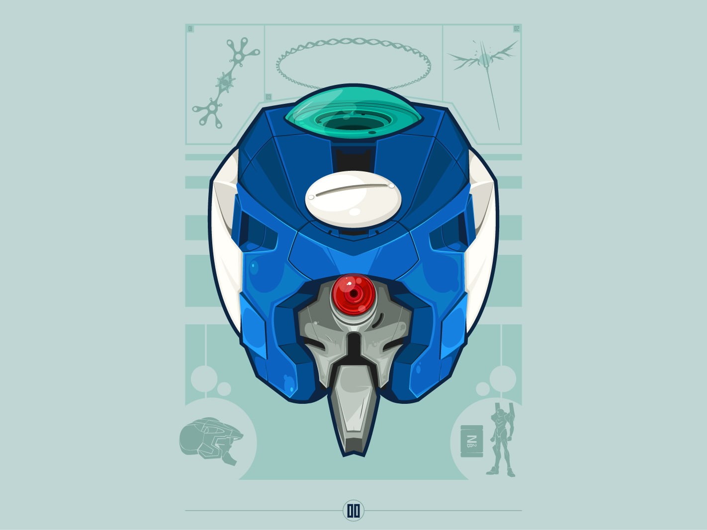 close-up, shape, anime, robot, leisure activity, geometric shape, EVA Unit 00, art and craft, design, Neon Genesis Evangelion, no people, technology, day, HD Wallpaper