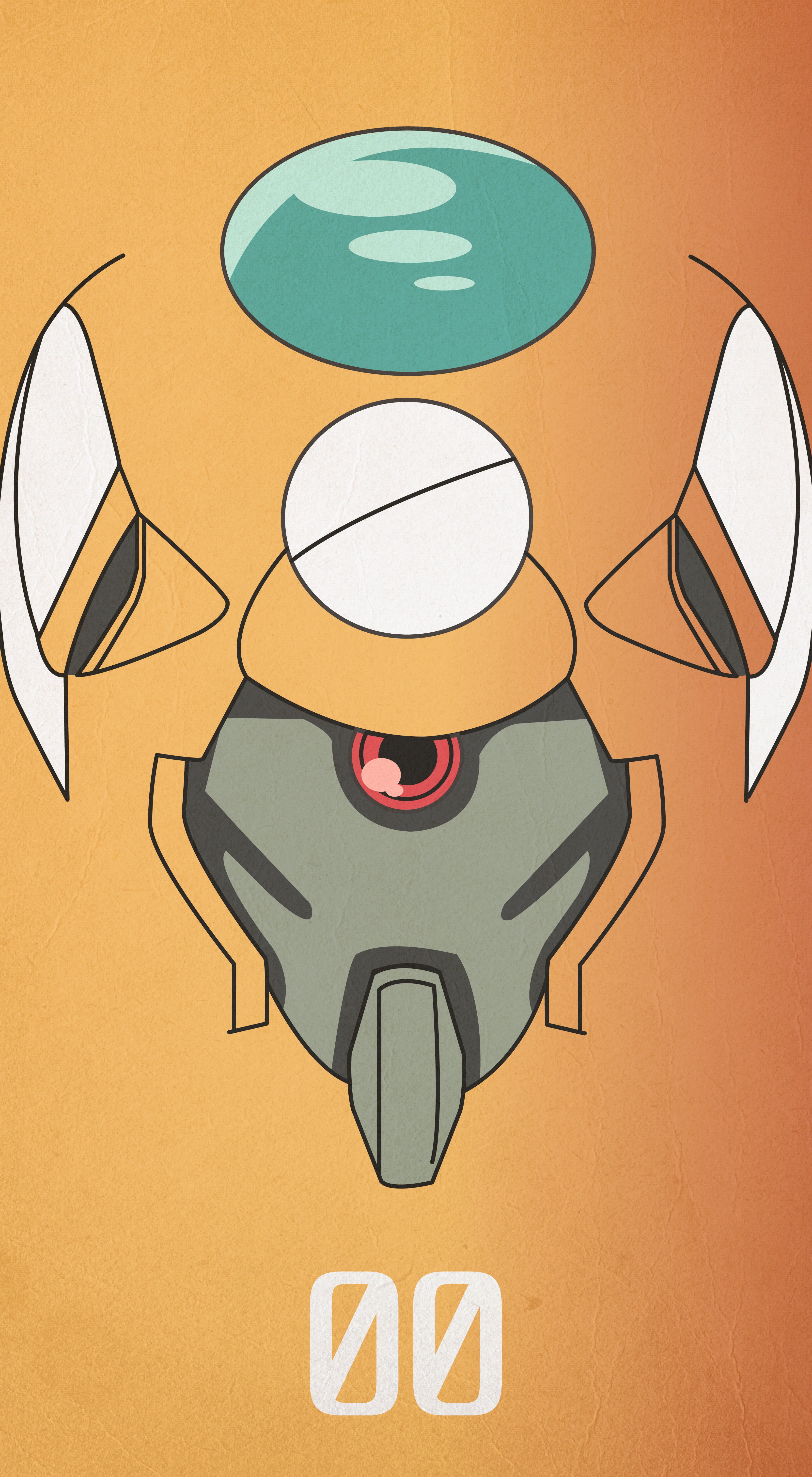 Neon Genesis Evangelion, EVA Unit 00, portrait, simple background, minimalism, mech, vertical, 5K, Phone HD Wallpaper