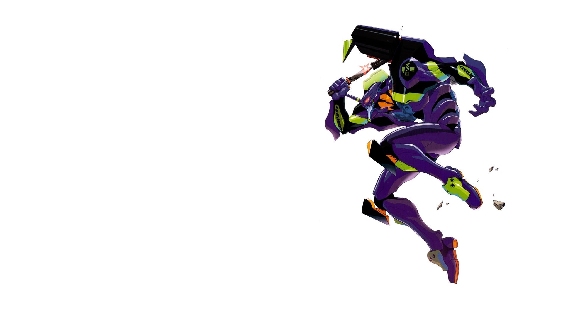 anime, sport, nature, studio shot, leisure activity, white background, motion, purple, Neon Genesis Evangelion, snow, copy space, lifestyles, mid-air, adventure, HD Wallpaper