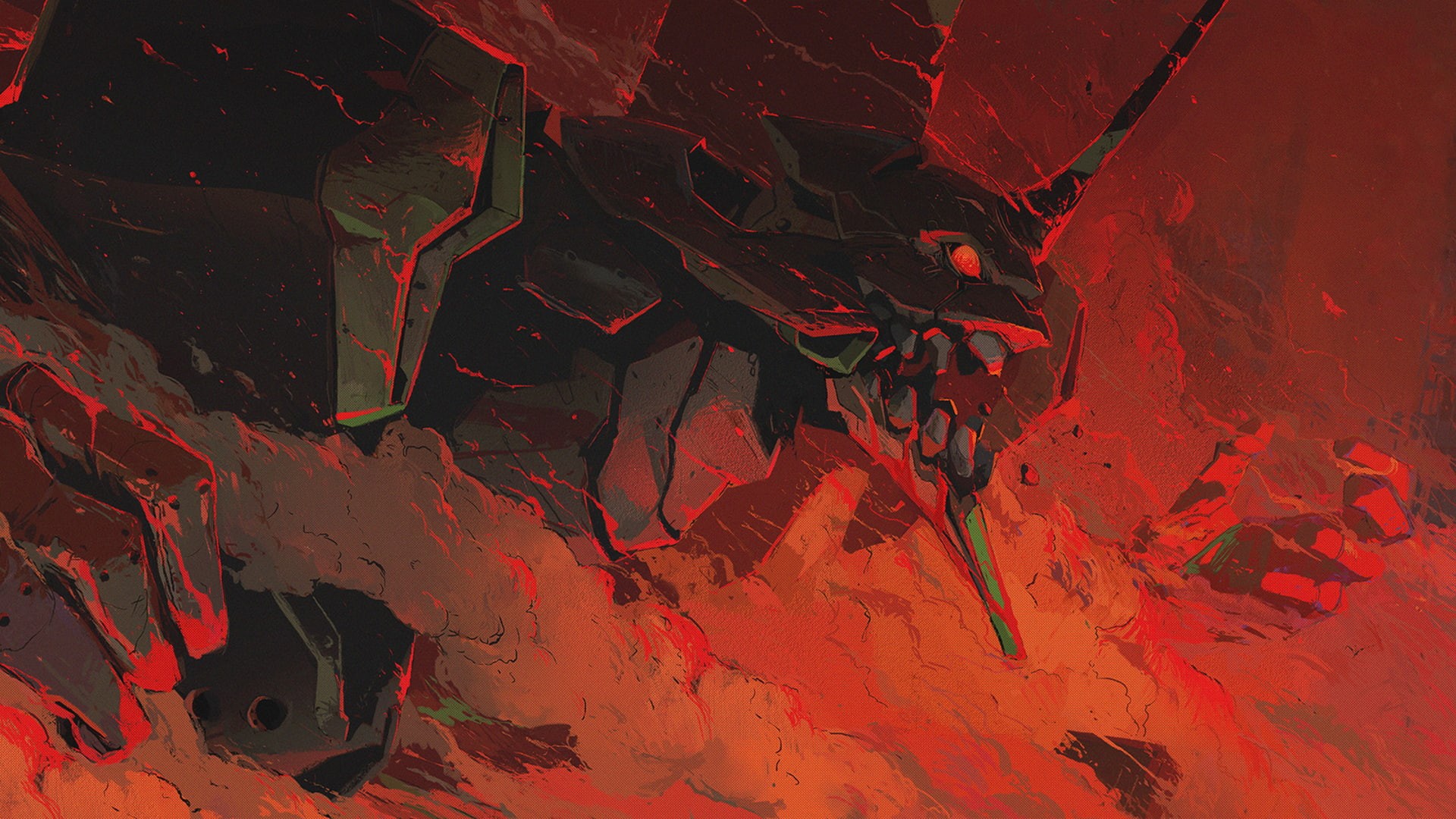 EVA Unit 01, Neon Genesis Evangelion, mech, anime, Eva, 1080P, HD Wallpaper