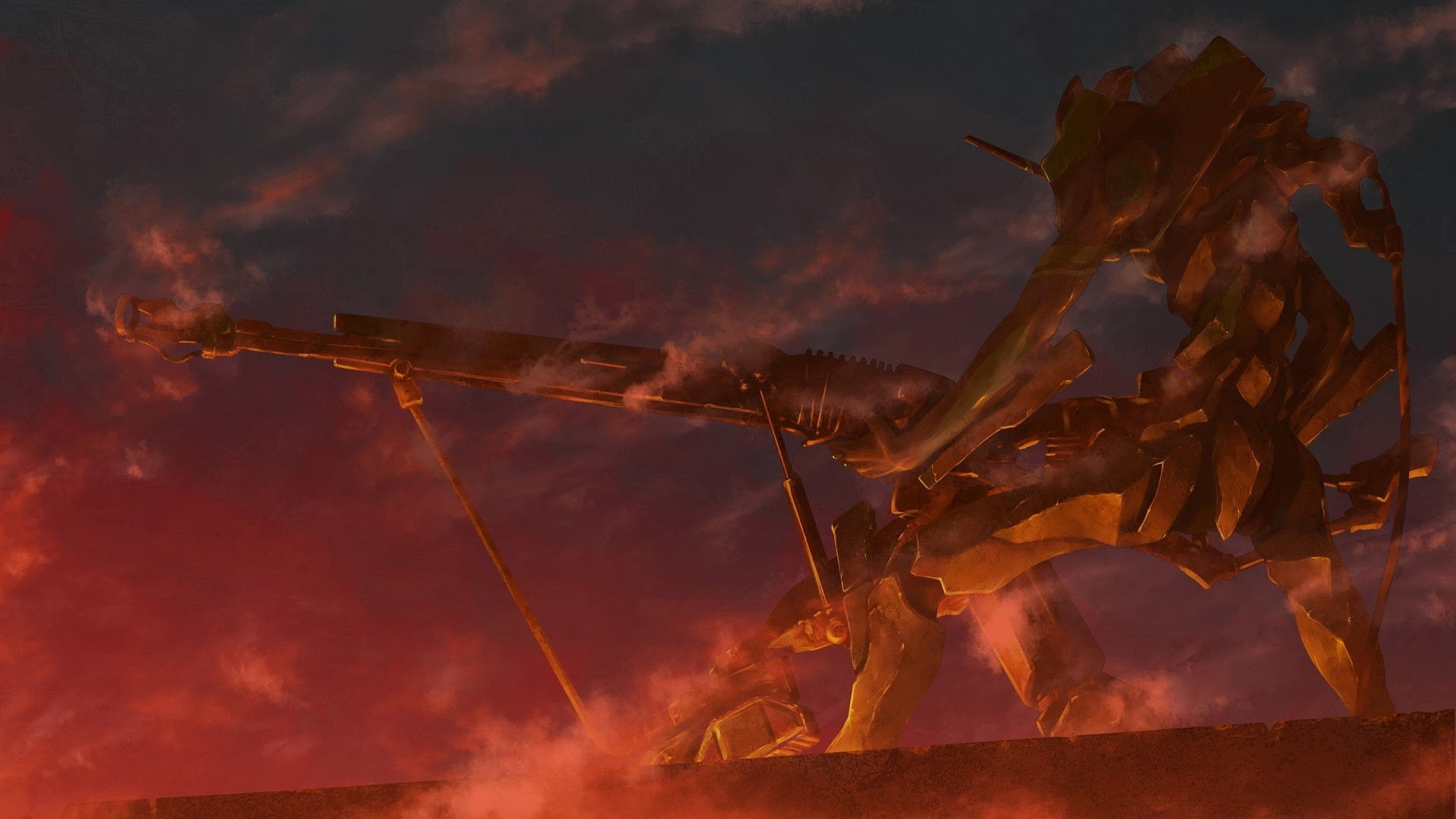 1080P, EVA Unit 01, Neon Genesis Evangelion, anime, HD Wallpaper