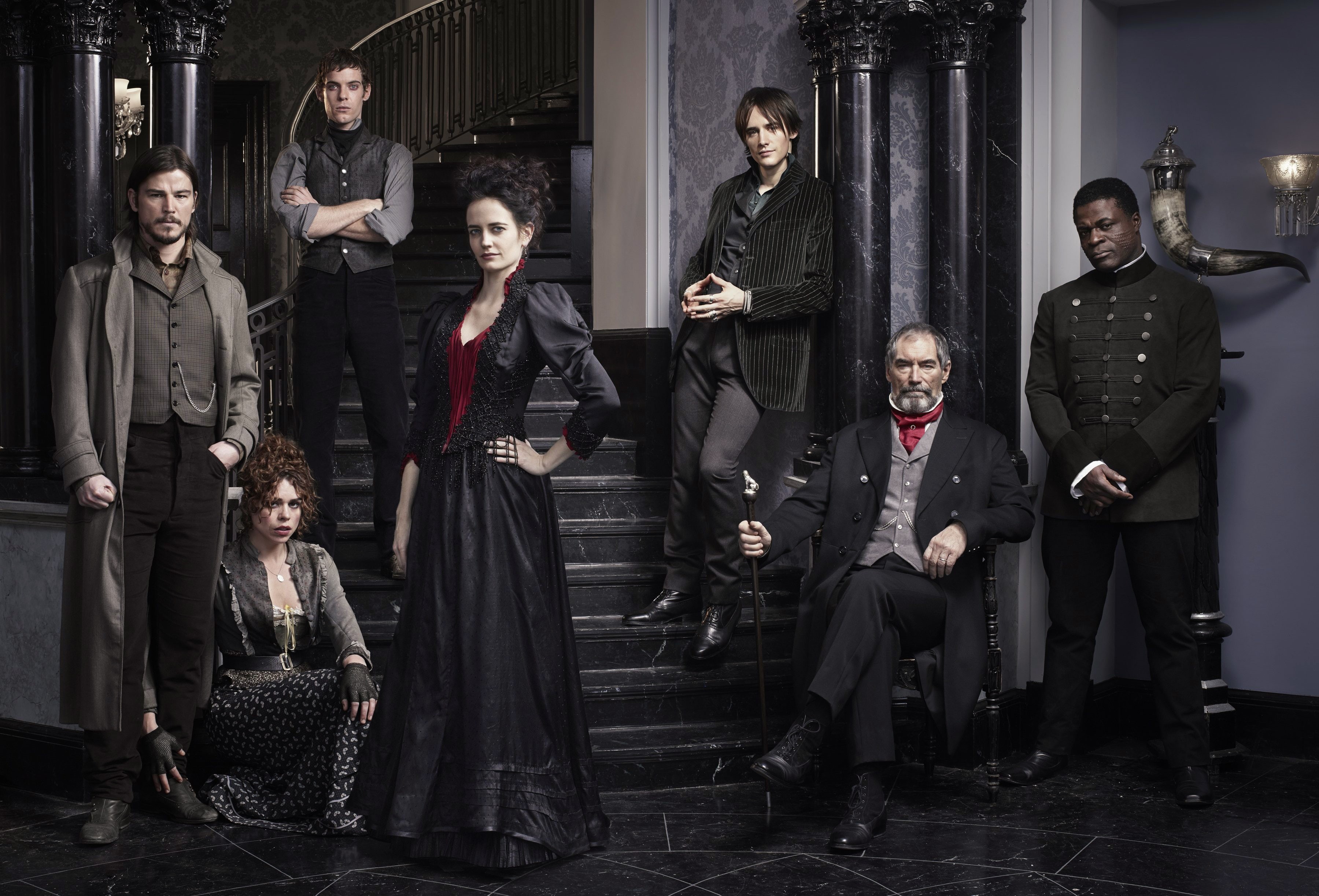 the series, Josh Hartnett, Scary stories, Eva Green, Billie Piper, Penny Dreadful, Timothy Dalton, 2K, HD Wallpaper
