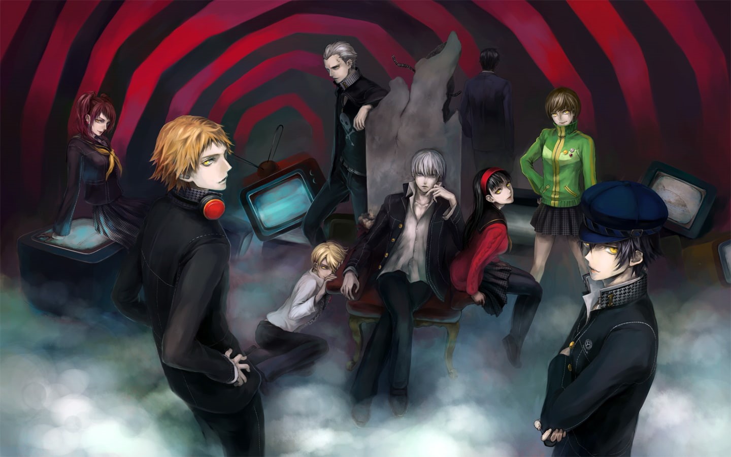 series, persona, narukami, shirogane, tatsumi, chie, amagi, kanji, naoto, yukiko, yuu, rise, yosuke, satonaka, hanamura, kuma, kujikawa, 720P, HD Wallpaper