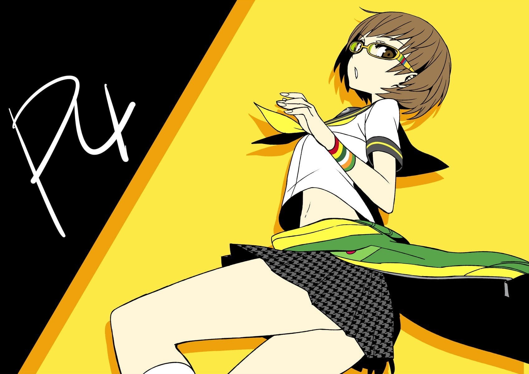 female, performance, three quarter length, one person, outdoors, representation, Persona 4, arts culture and entertainment, 720P, animation, casual clothing, HD Wallpaper