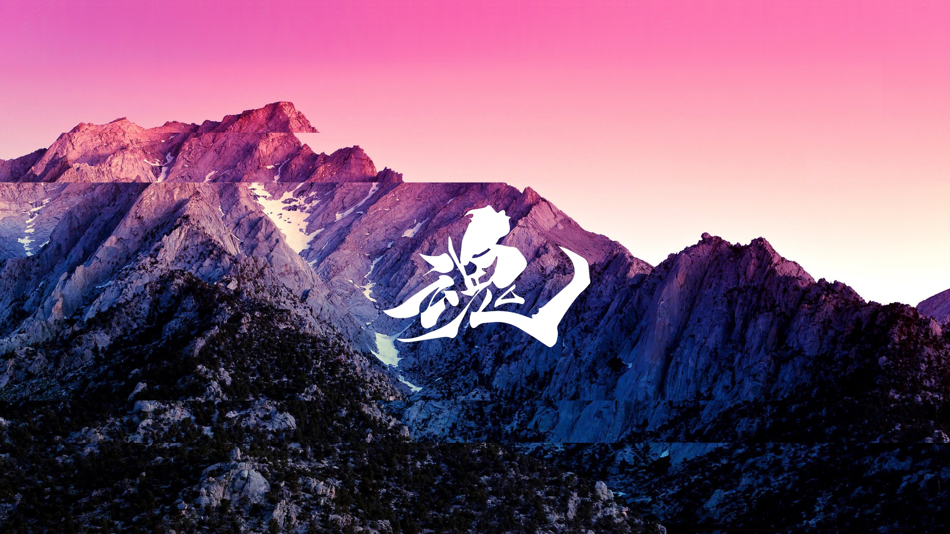 zen, Retrowave, 4K, kanji, HD Wallpaper