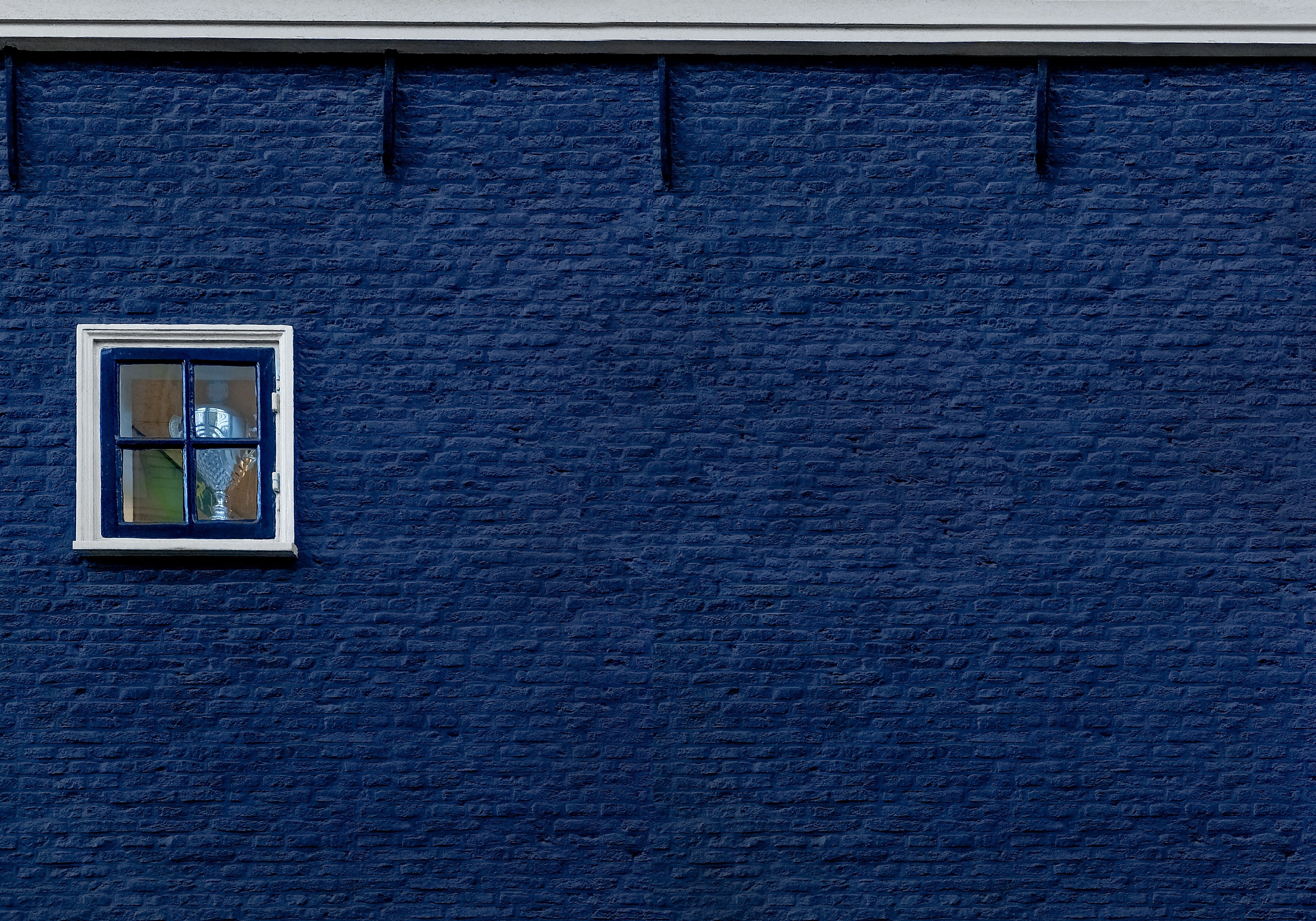 backgrounds, textured, blue, built structure, window, brick, building exterior, outdoors, full frame, decor, picture frame, building, design, wall - building feature, HD Wallpaper