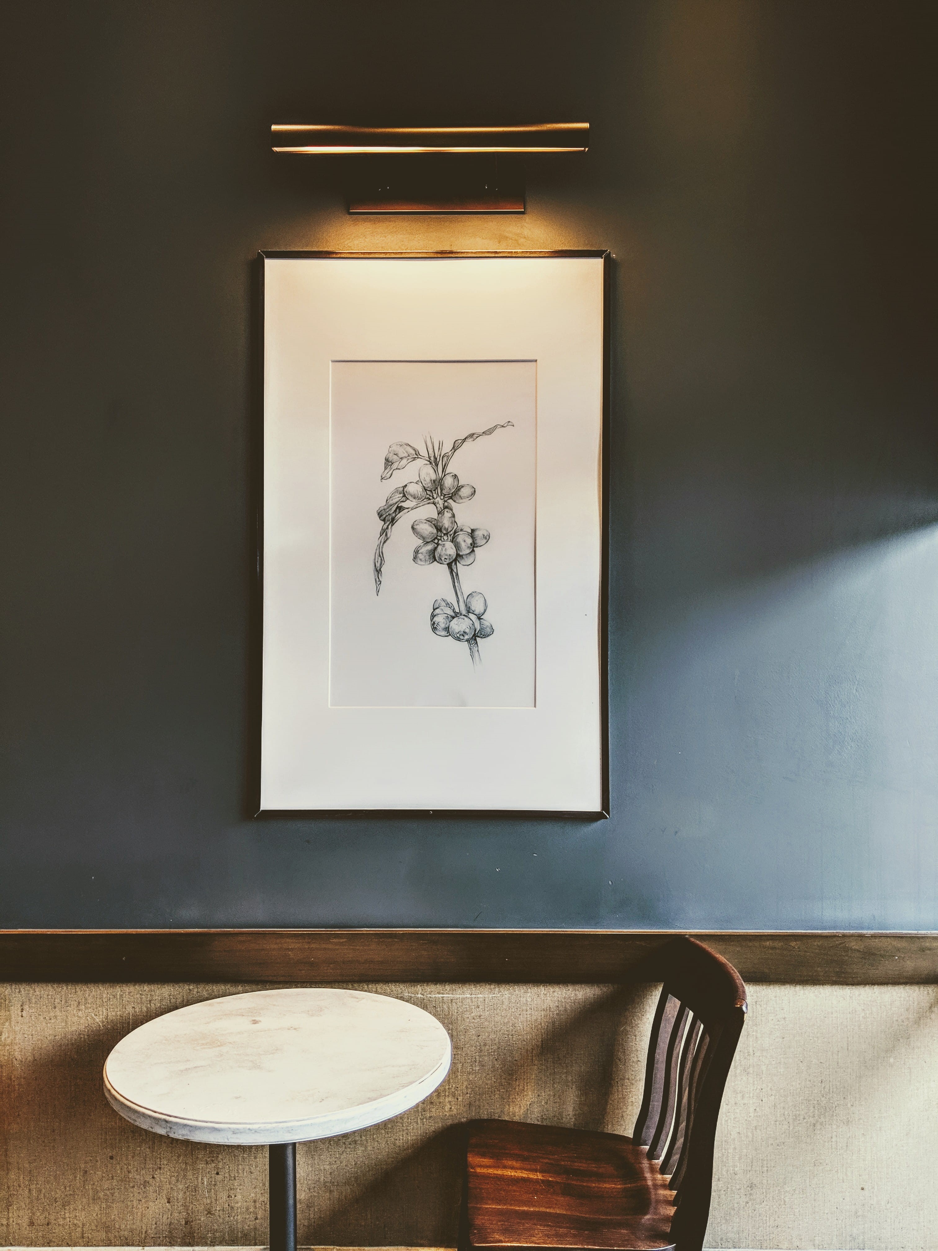 wall - building feature, art, light, frame, cafe, restaurant, art and craft, food and drink, 4720 sweetwater blvd, furniture, decor, absence, wood - material, Phone HD Wallpaper