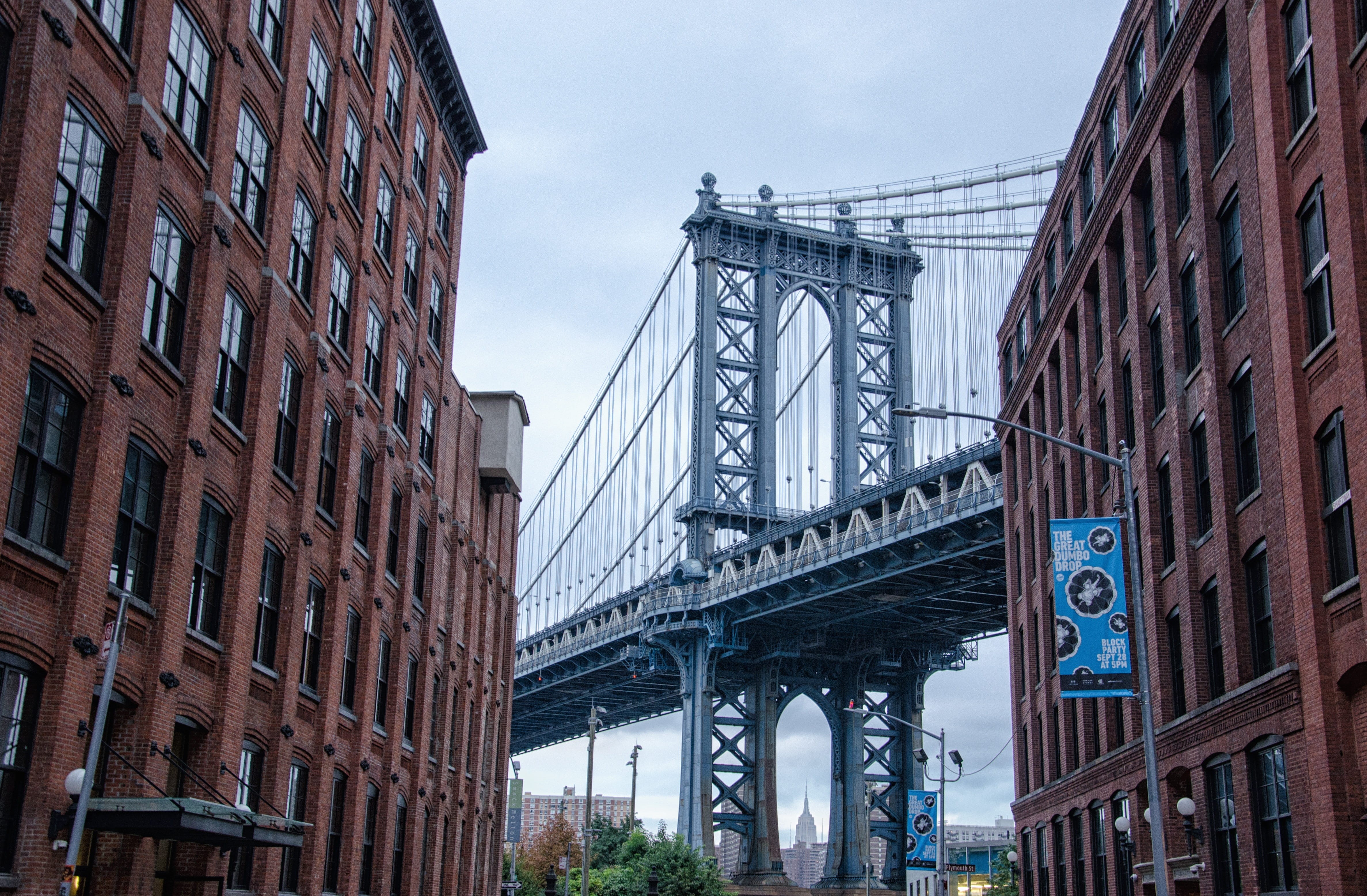 city, travel destinations, outdoors, connection, nature, brooklyn, iconic, nyc, bridge - man made structure, bridge, new york city, built structure, usa, HD Wallpaper