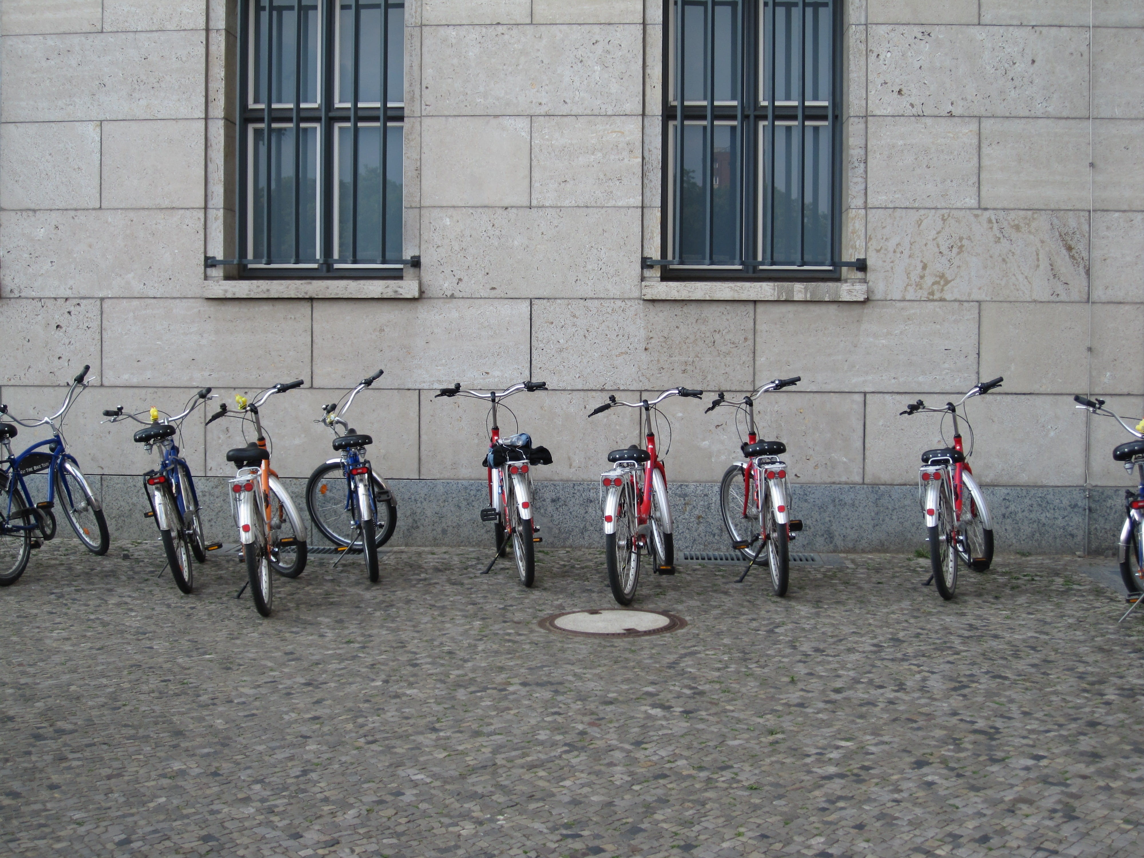 group of people, daytime, cycling, men, bicycle, city Life, window, building exterior, real people, assorted, mode of transportation, day, transportation, HD Wallpaper