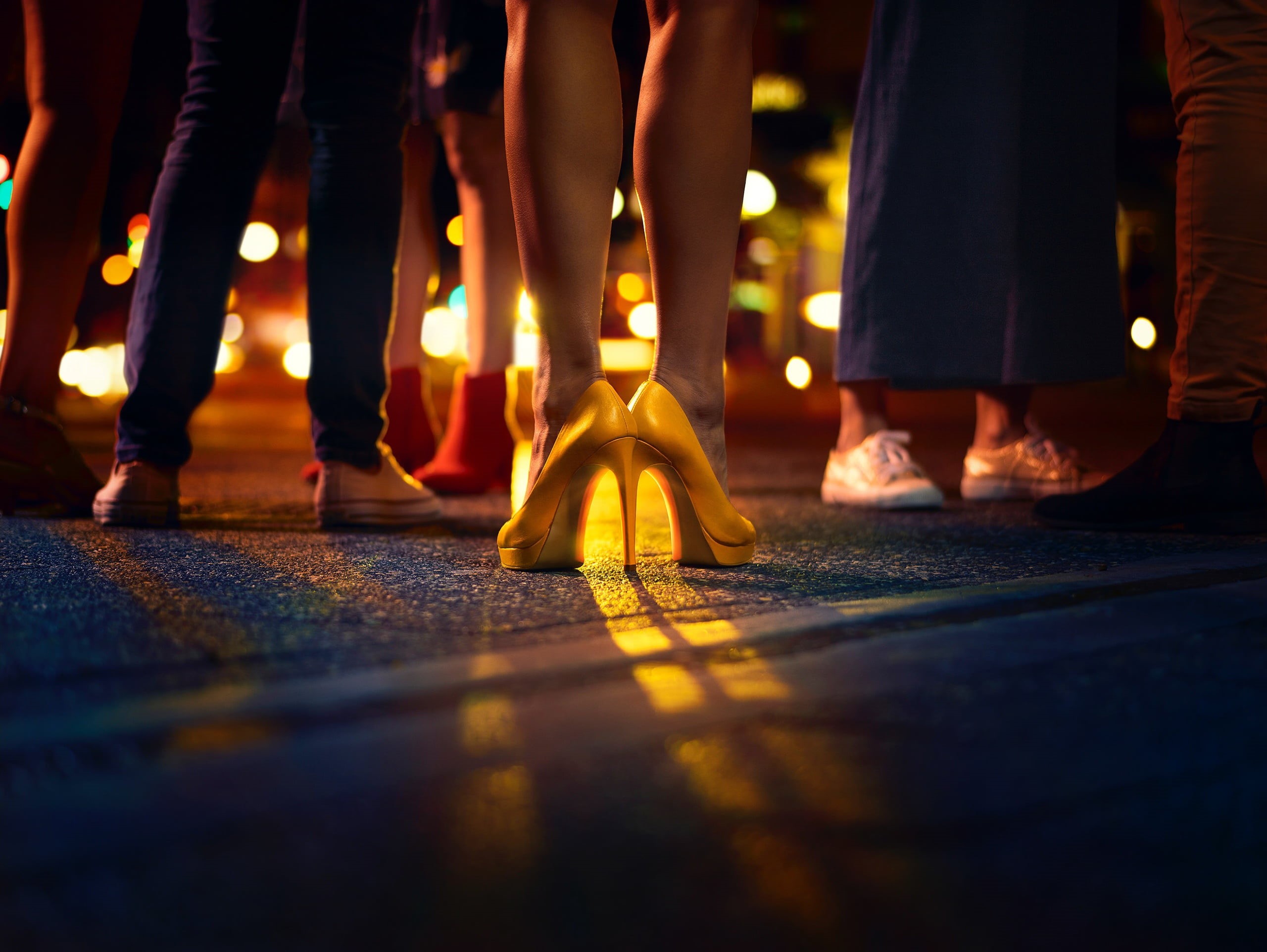 heels, shoes, logo, 2K, McDonalds, legs, HD Wallpaper