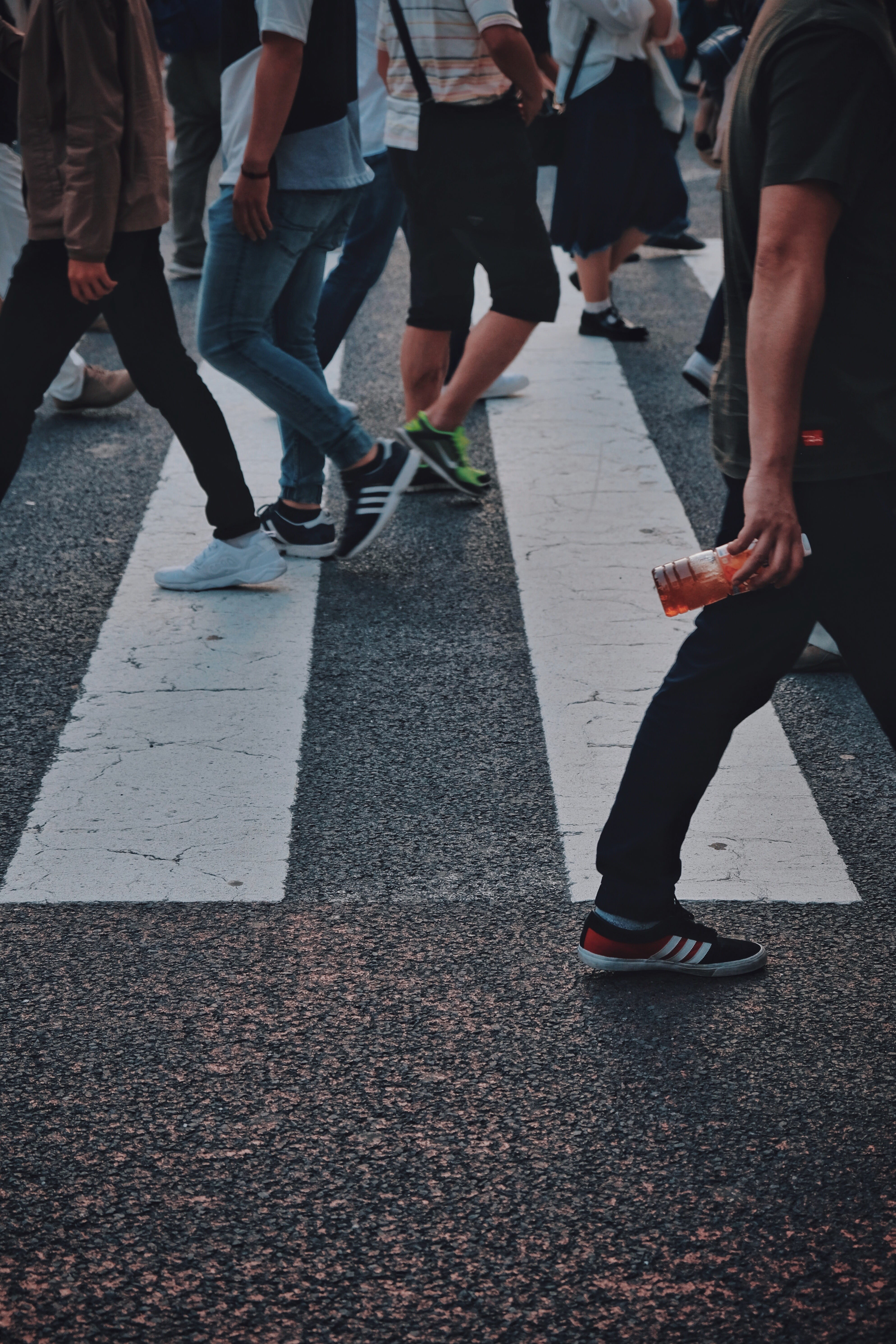 road, walking, people, grunge, 5K, transportation, human body part, symbol, line, standing, group of people, men, white, daytime, body part, person, day, Phone HD Wallpaper