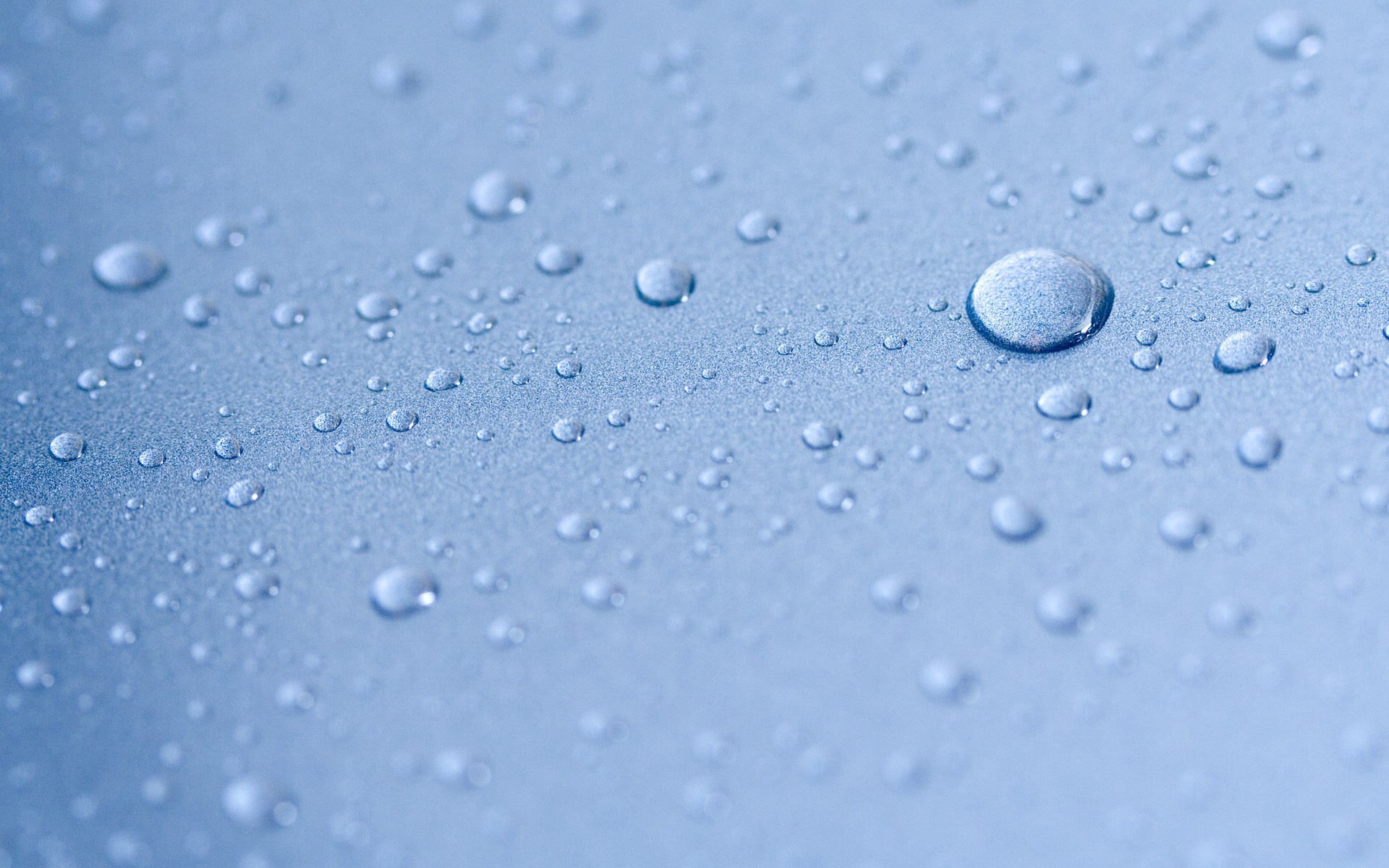 water drops, raindrop, macro, abstract backgrounds, close-up, blue, no people, rainy season, textured, pattern, outdoors, extreme close-up, rain, wet, backgrounds, HD Wallpaper