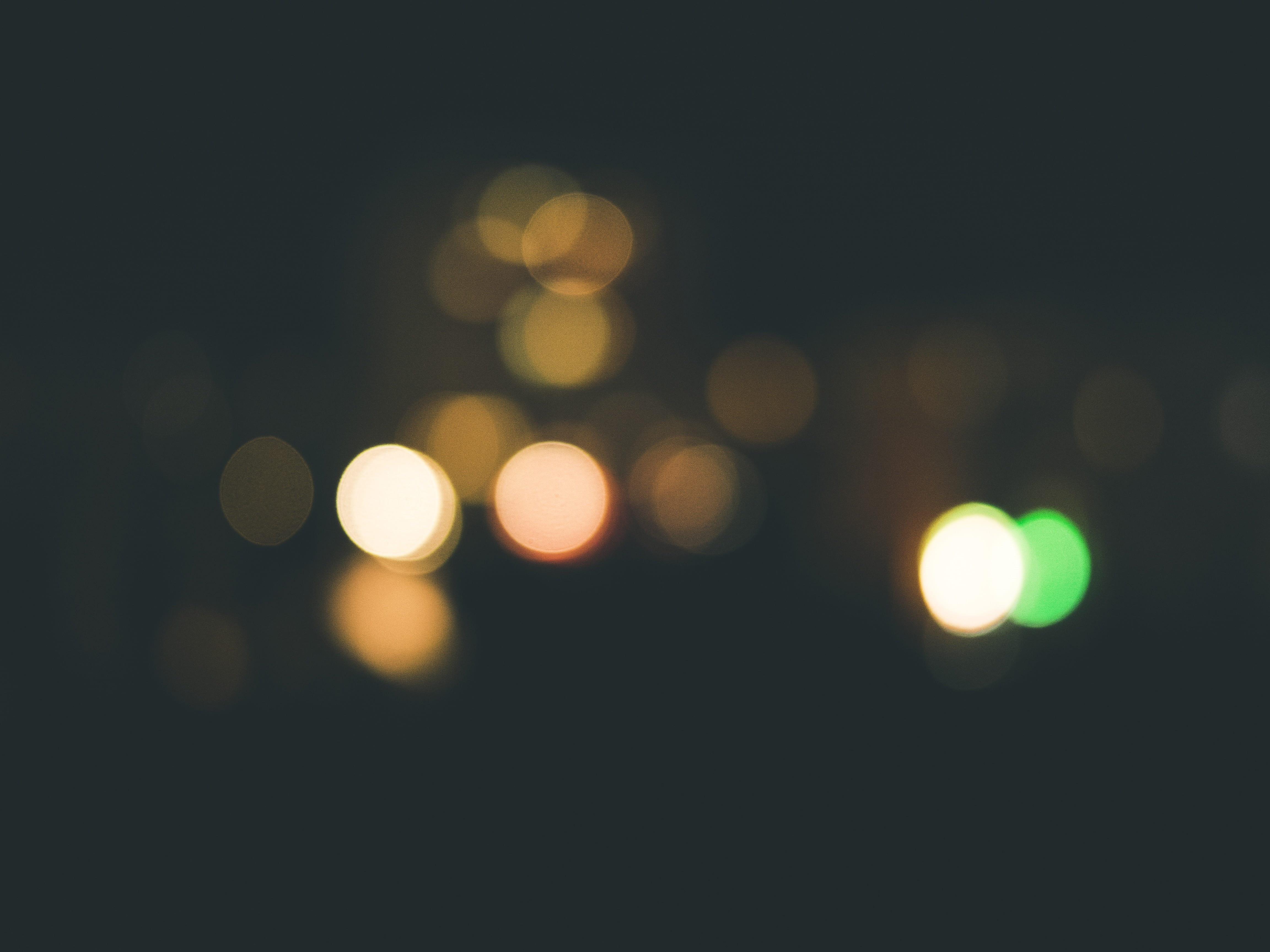 night, ethereal, pattern, lighting equipment, street light, dark, backgrounds, lens flare, outdoors, vibrant color, light - natural phenomenon, city, defocused, HD Wallpaper