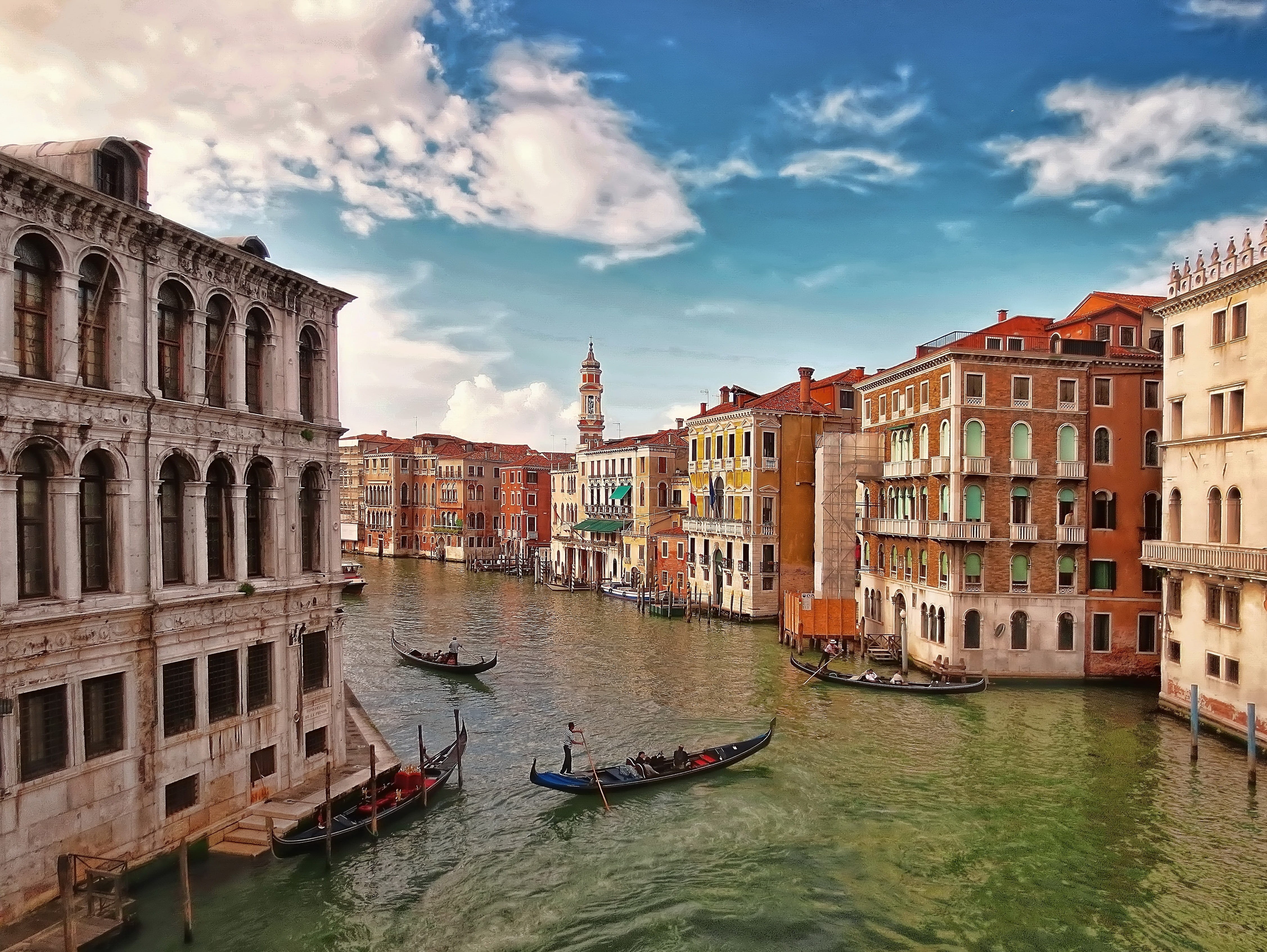 waterfront, water, italy, built Structure, daytime, veneto, famous Place, gandola, transportation, venice - Italy, piazza san marco, buildings, outdoors, HD Wallpaper