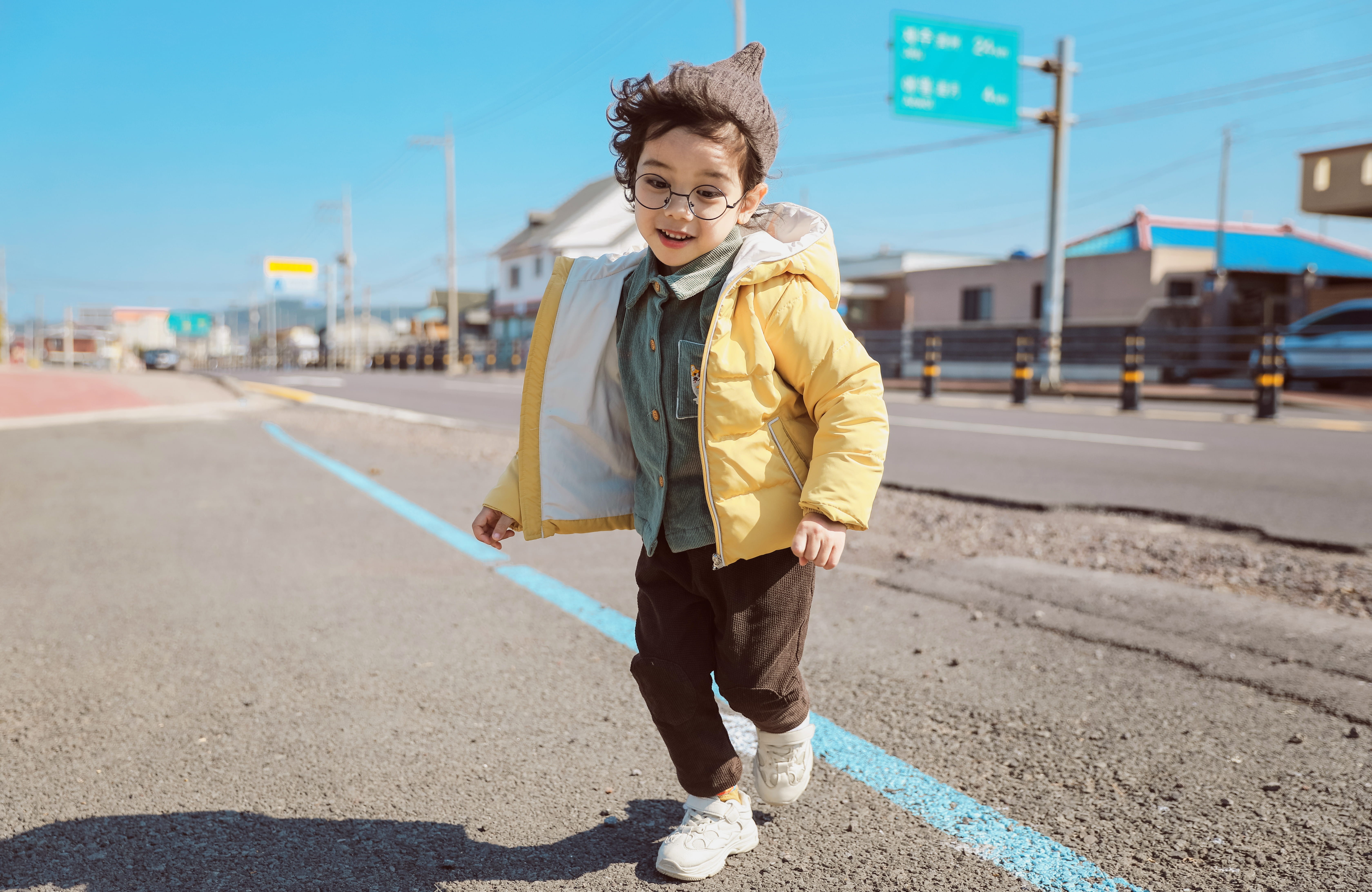 boy, pose, beanie, jacket, bonnet, full length, looking at camera, adorable, kid, sunlight, warm clothing, teenager, wear, outdoors, focus on foreground, HD Wallpaper
