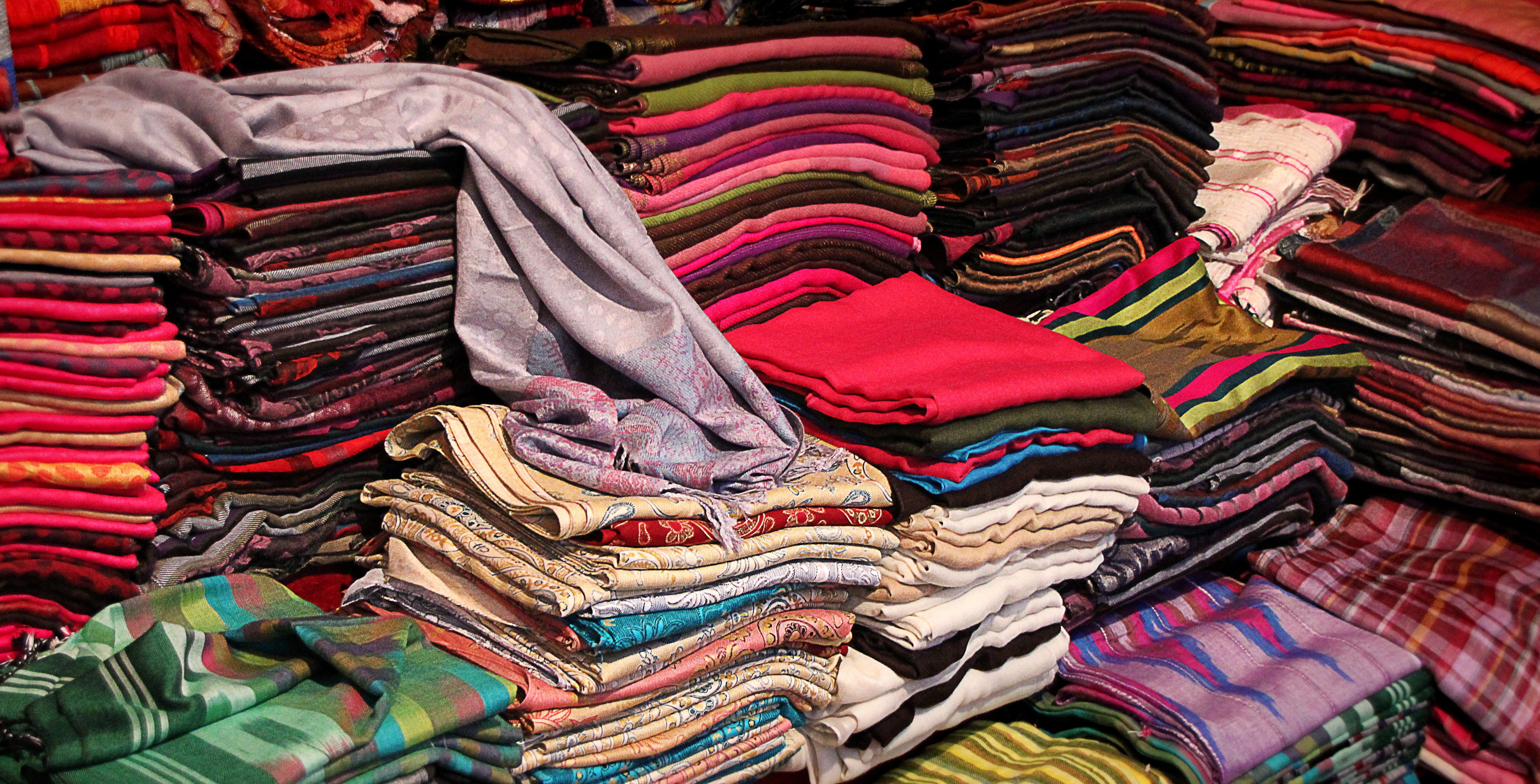 business, sale, cotton, structure, cloth, stack, textile Industry, arrangement, towels, background, wool, Colorful, display, tissue, retail, no people, HD Wallpaper