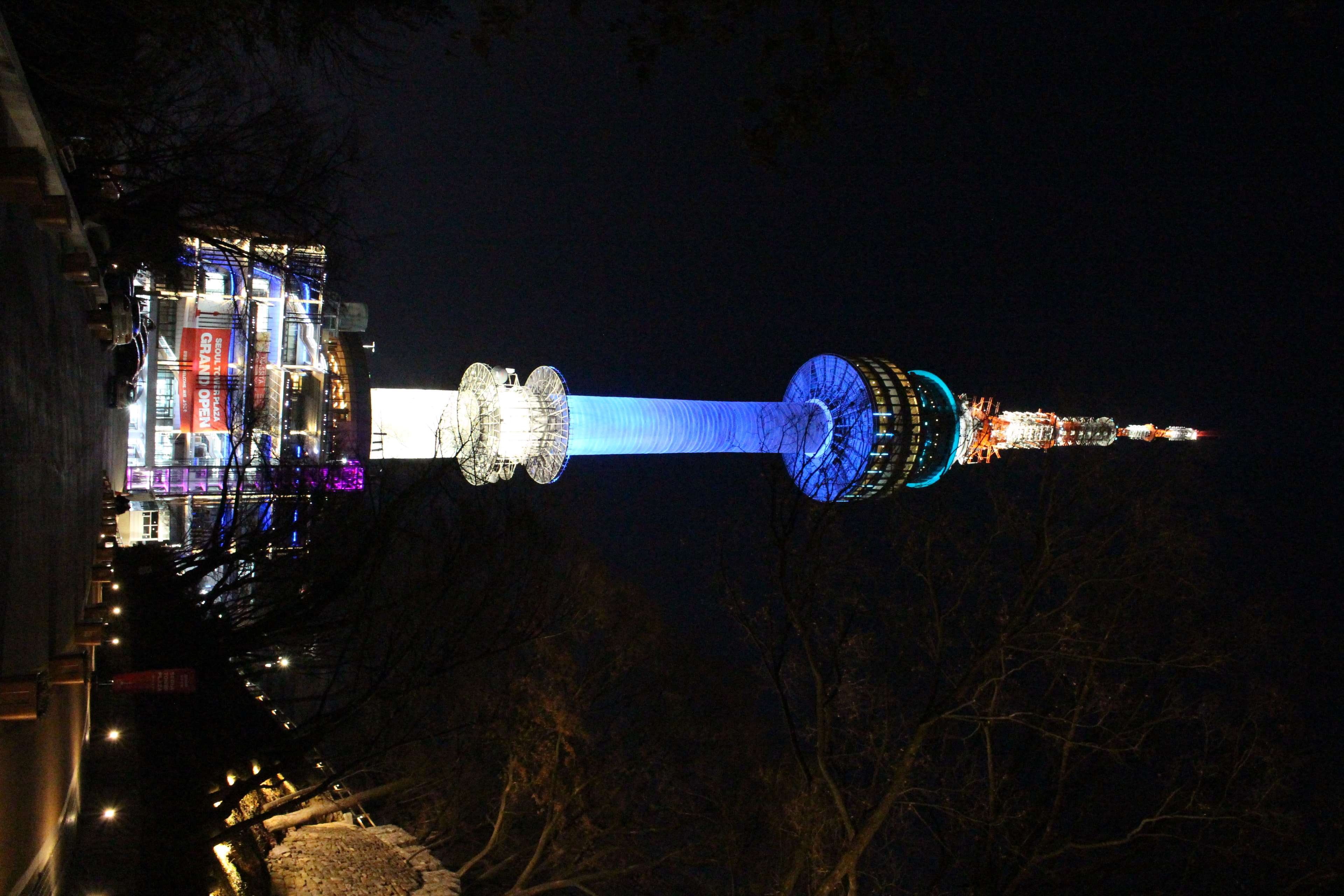 religion, dark, outdoors, architecture, namsan tower, spirituality, lighting equipment, travel, city, built structure, street, building, building exterior, HD Wallpaper