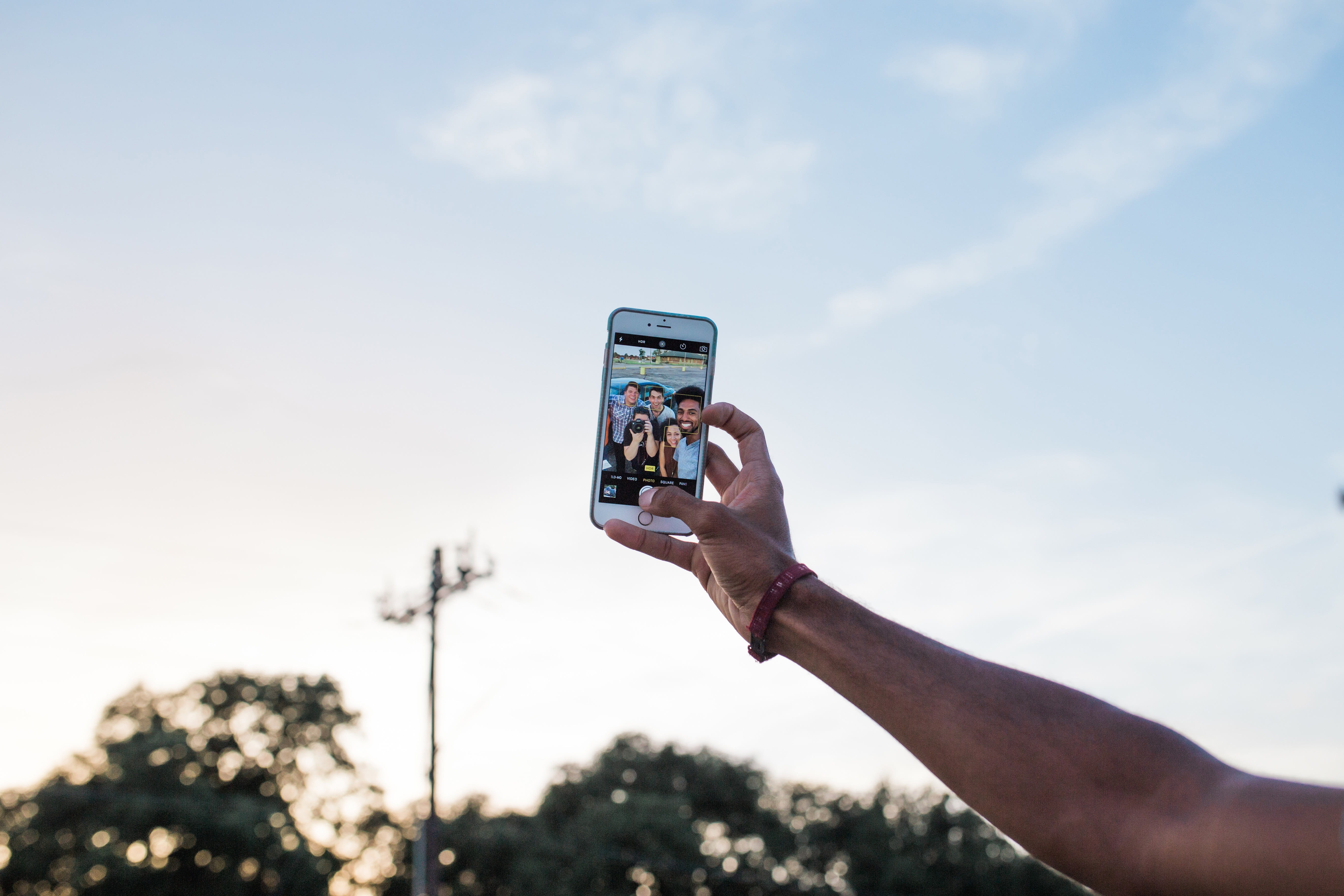 hand, taking, camera - Photographic Equipment, photo messaging, camera, connection, portable information device, cloud - sky, holding, mobile, mobile Phone, HD Wallpaper