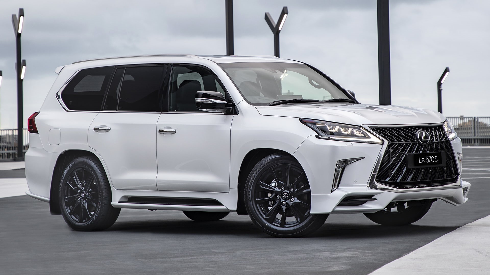SUV, Full-Size Car, Luxury Car, Lexus LX 570S, 1080P, Lexus, White Car, Car, HD Wallpaper