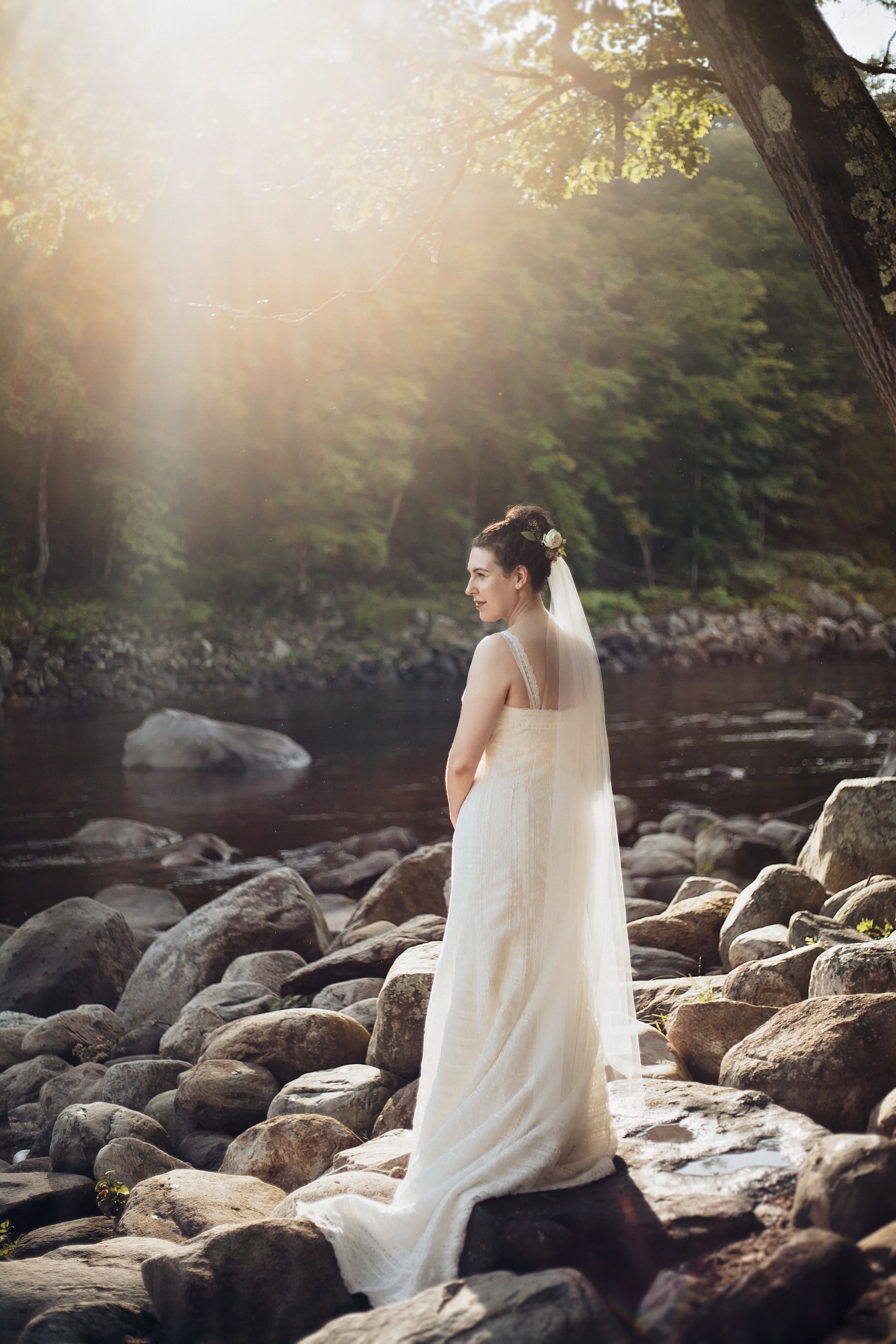 clothing, veil, cheerful, day, groom, adults only, wedding dress, love, adult, lens flare, smile, married, young women, 5K, people, celebration, nature, Phone HD Wallpaper