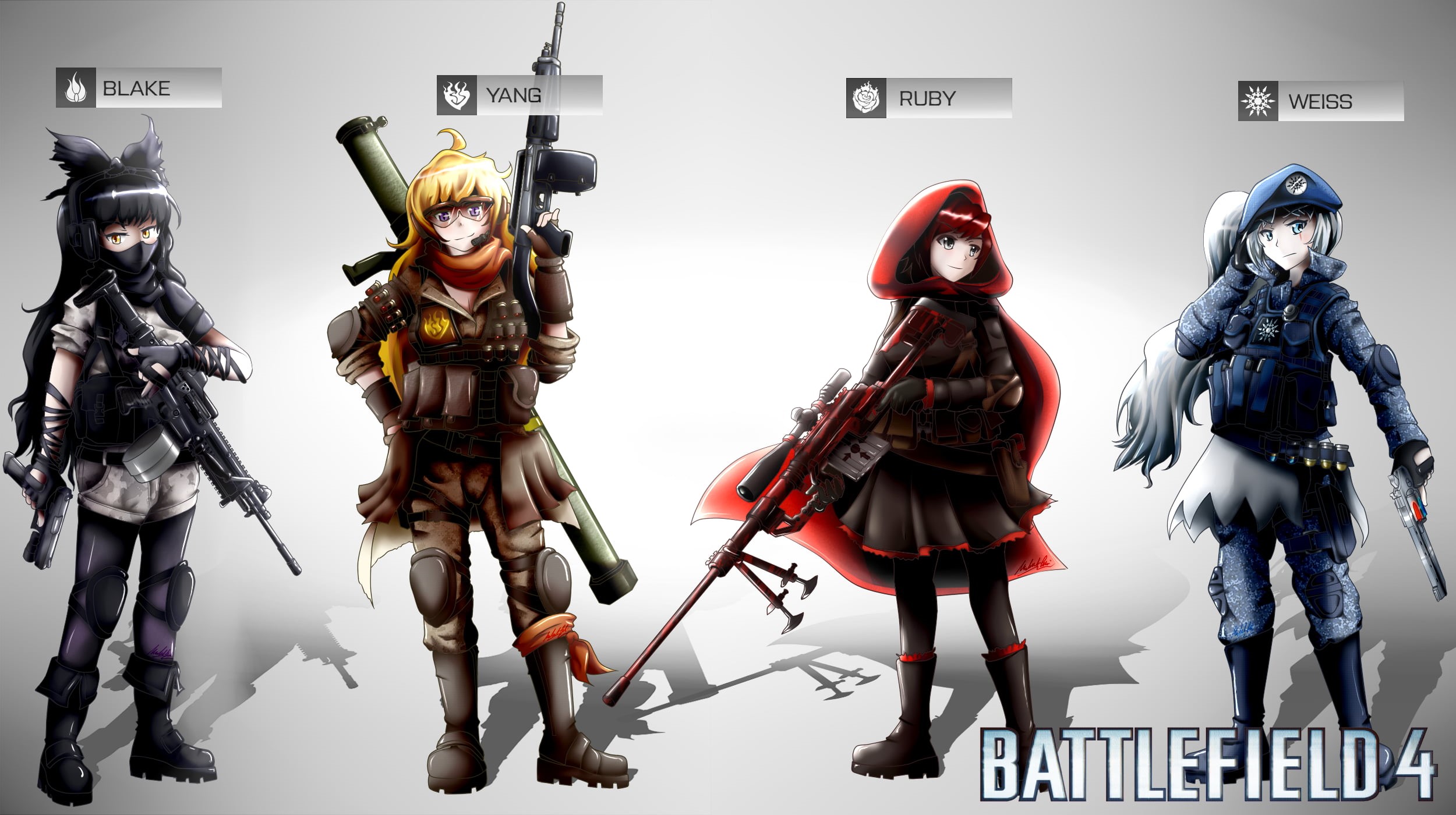 fashion, Battlefield 4, full length, imagination, headwear, heroes, armed Forces, RWBY, indoors, art and craft, Weiss Schnee, representation, wallapper, HD Wallpaper