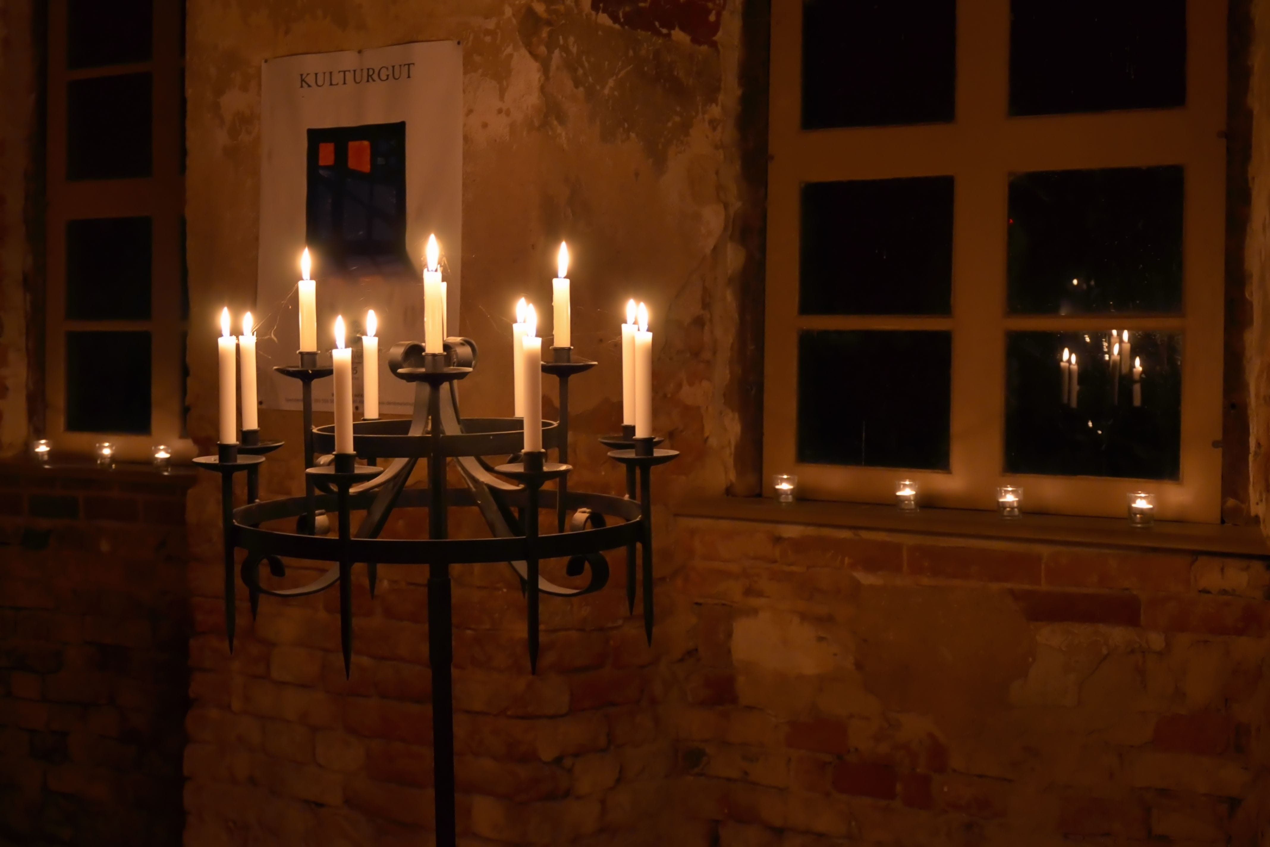 no people, architecture, mood, fire, white, flame, room, night, wall - building feature, window, round, lighting equipment, nature, building, dark, clear, HD Wallpaper