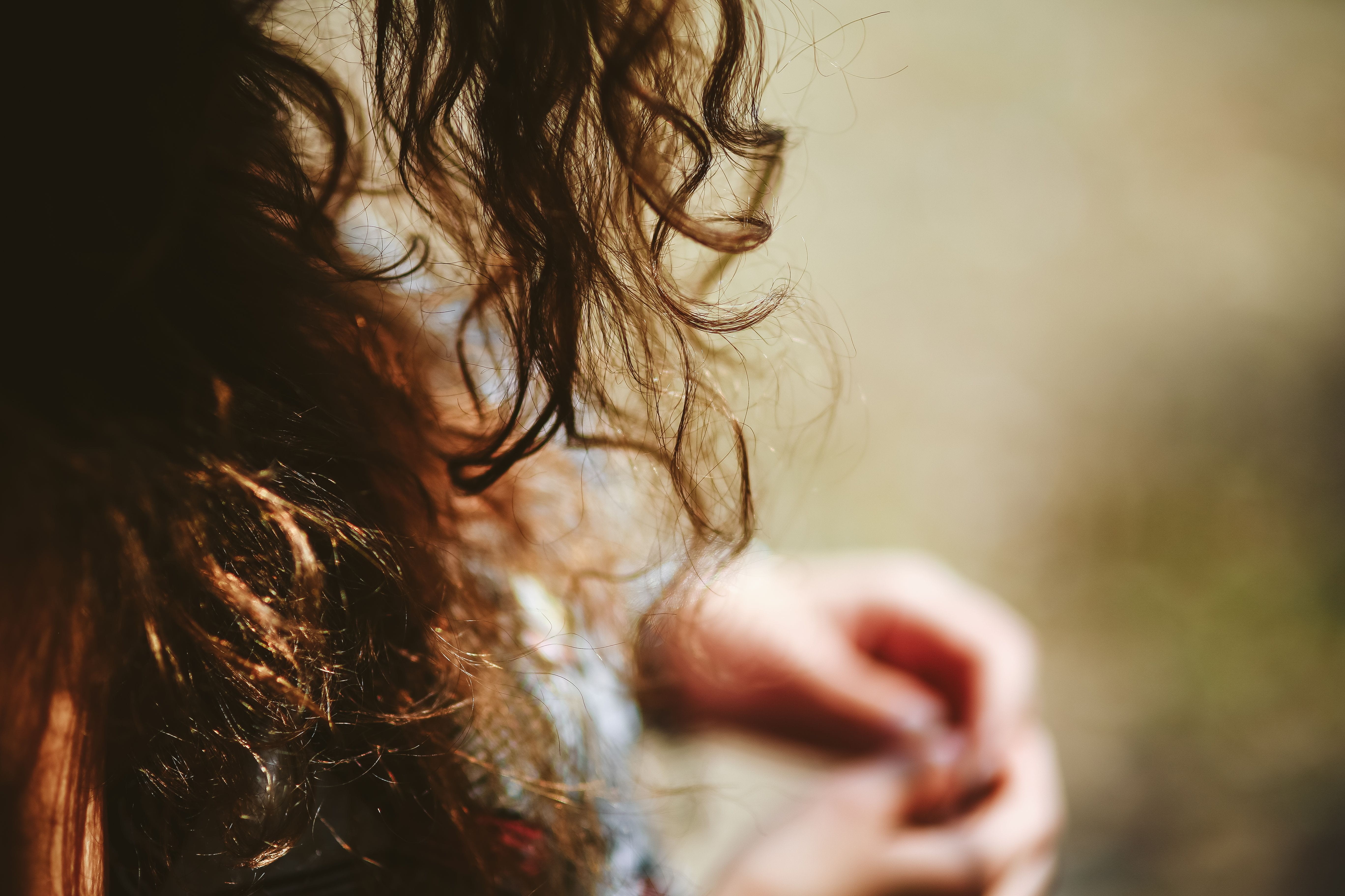 hair, close-up, caucasian Ethnicity, one Person, beautiful woman, young Adult, wind, young, lifestyles, women, human hand, Woman, hand, adult, motion, camera, HD Wallpaper