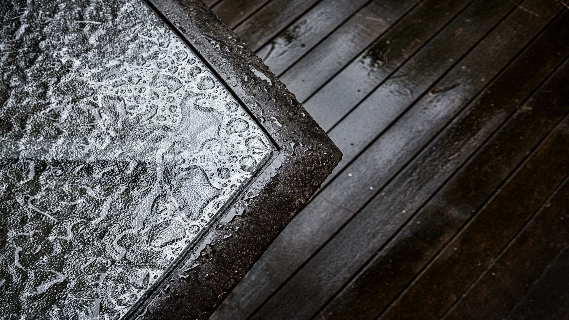 nature, focus on foreground, design, wooden surface, history, wet, flooring, rain, no people, architecture, floral pattern, day, outdoors, close-up, high angle view, HD Wallpaper