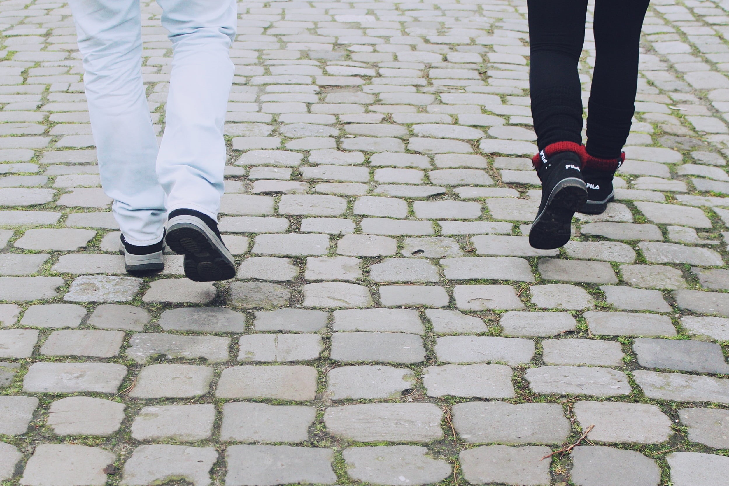 low section, human, outdoors, hiking, walkers, human foot, wearing, cobblestone, day, 1080P, people, street, body part, woman, standing, human body part, HD Wallpaper
