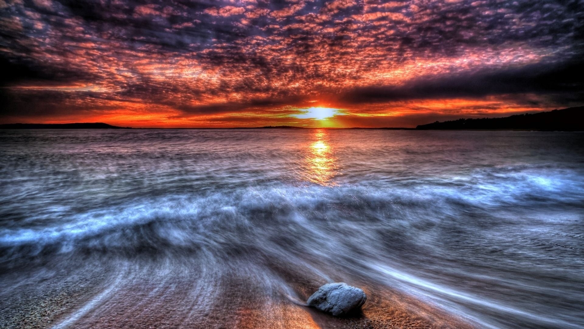 scenery, ocean, horizon, tranquility, outdoor, waves, seascape, scene, no people, relax, land, idyllic, sunlight, tranquil scene, peaceful, paradise, beauty in nature, HD Wallpaper