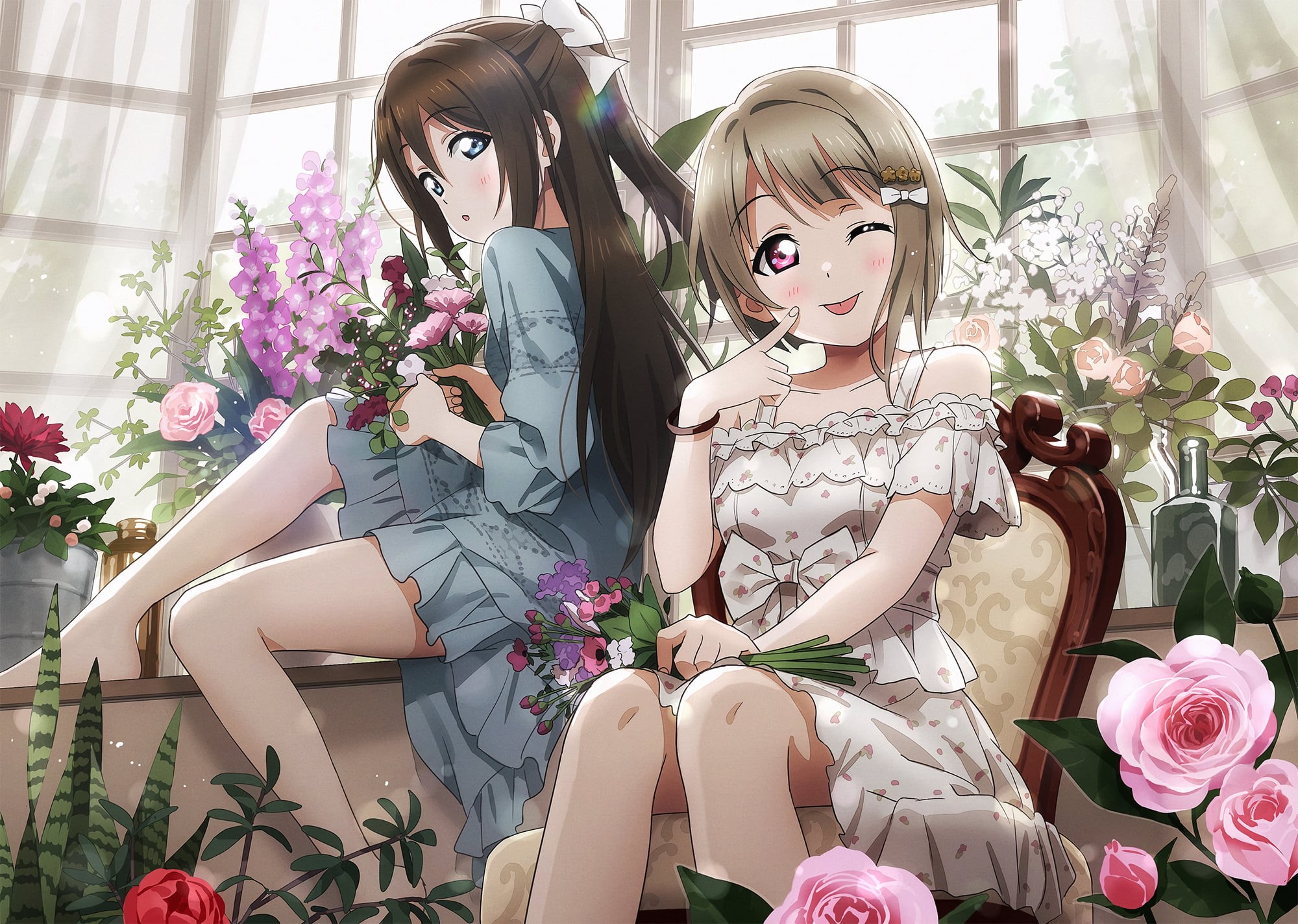 Love Live Series, Nakasu Kasumi, Osaka Shizuku, Love Live!, 1080P, Love Live! Sunshine, HD Wallpaper