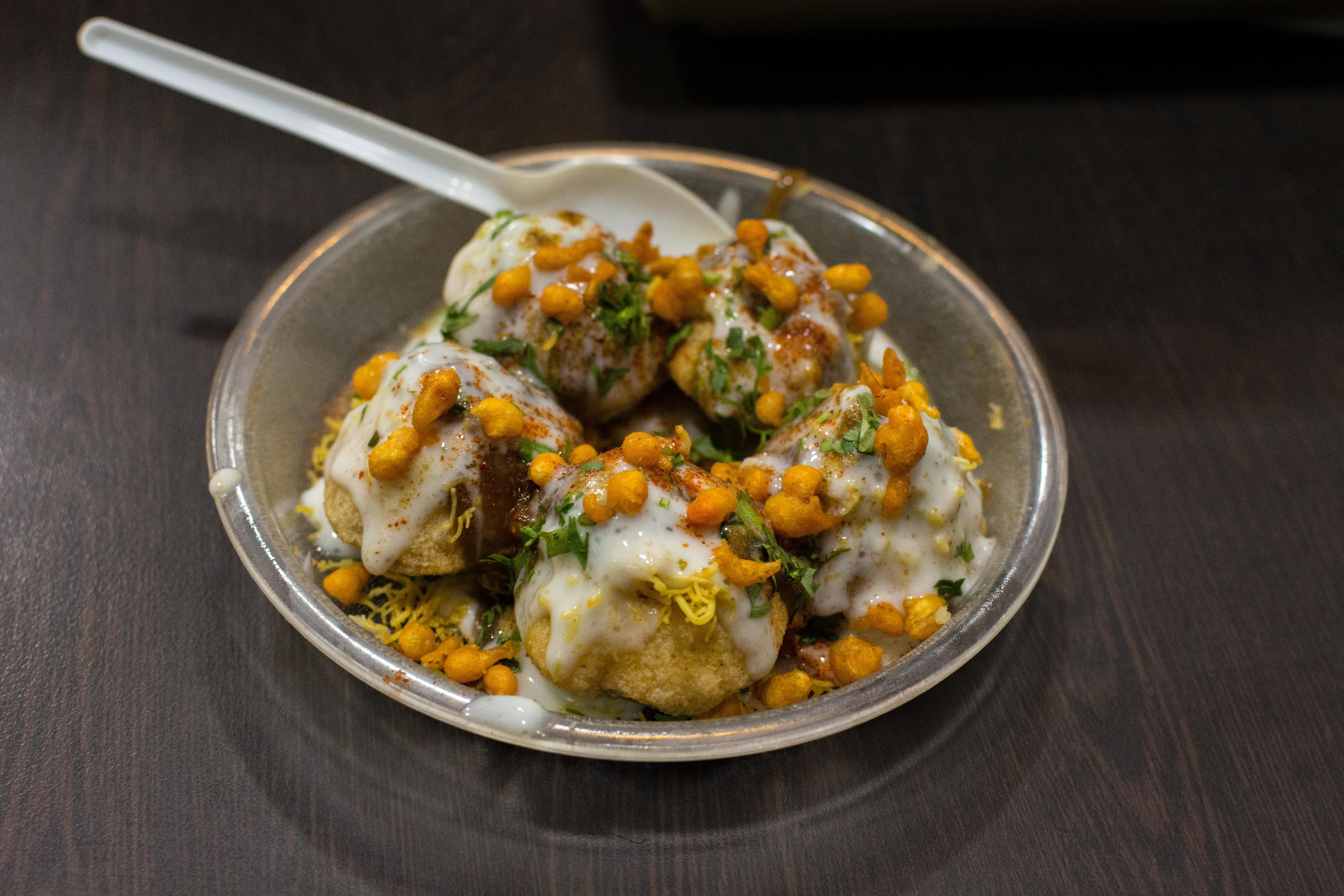 freshness, kitchen utensil, street, chana, papdi, snack, meal, meat, 5K, wellbeing, ready-to-eat, dinner, bowl, fried, india, eating utensil, healthy eating, HD Wallpaper