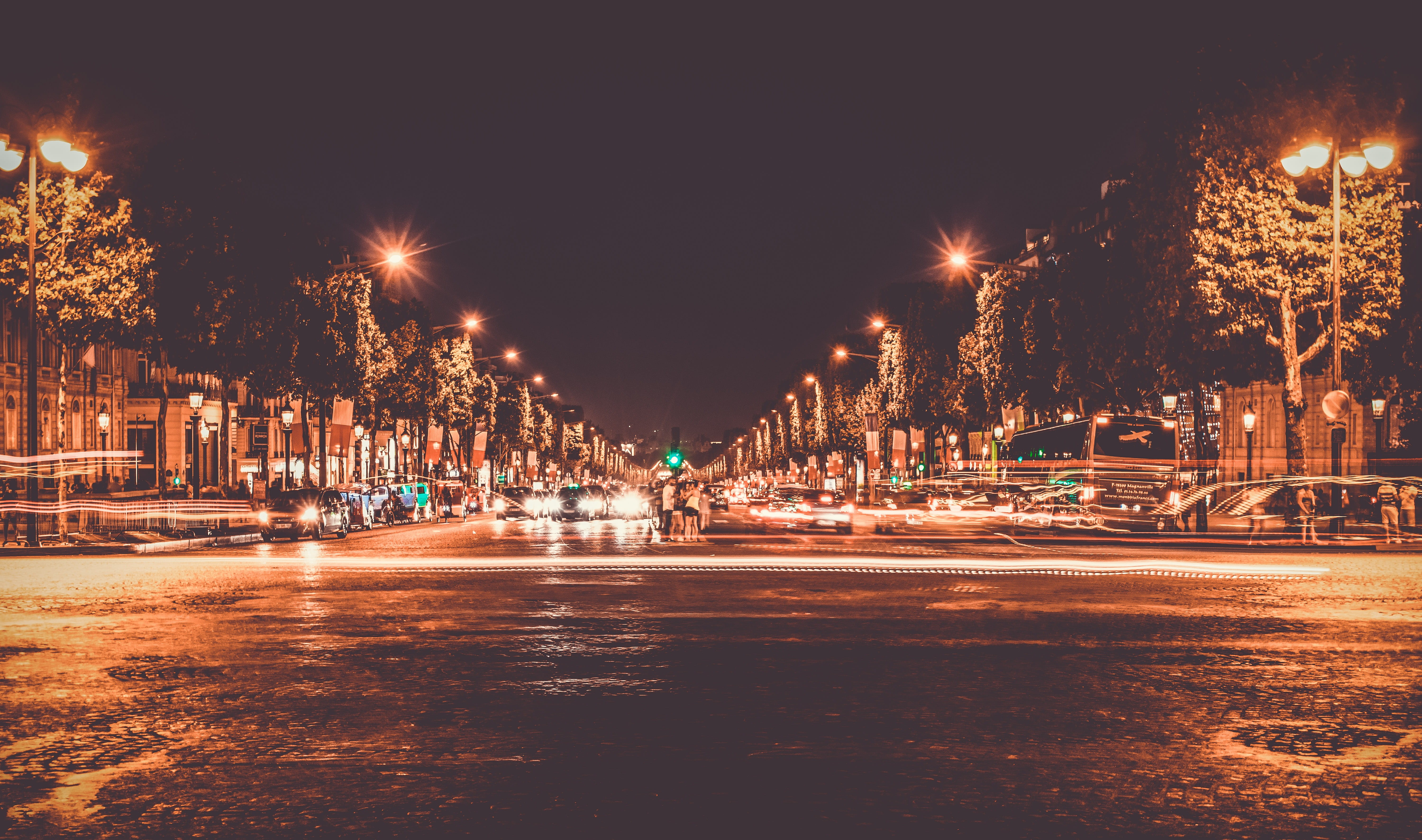 lighted, travel, tourist destination, building exterior, downtown, light, travel destinations, evening, architecture, passing, 5K, building, road, nature, HD Wallpaper