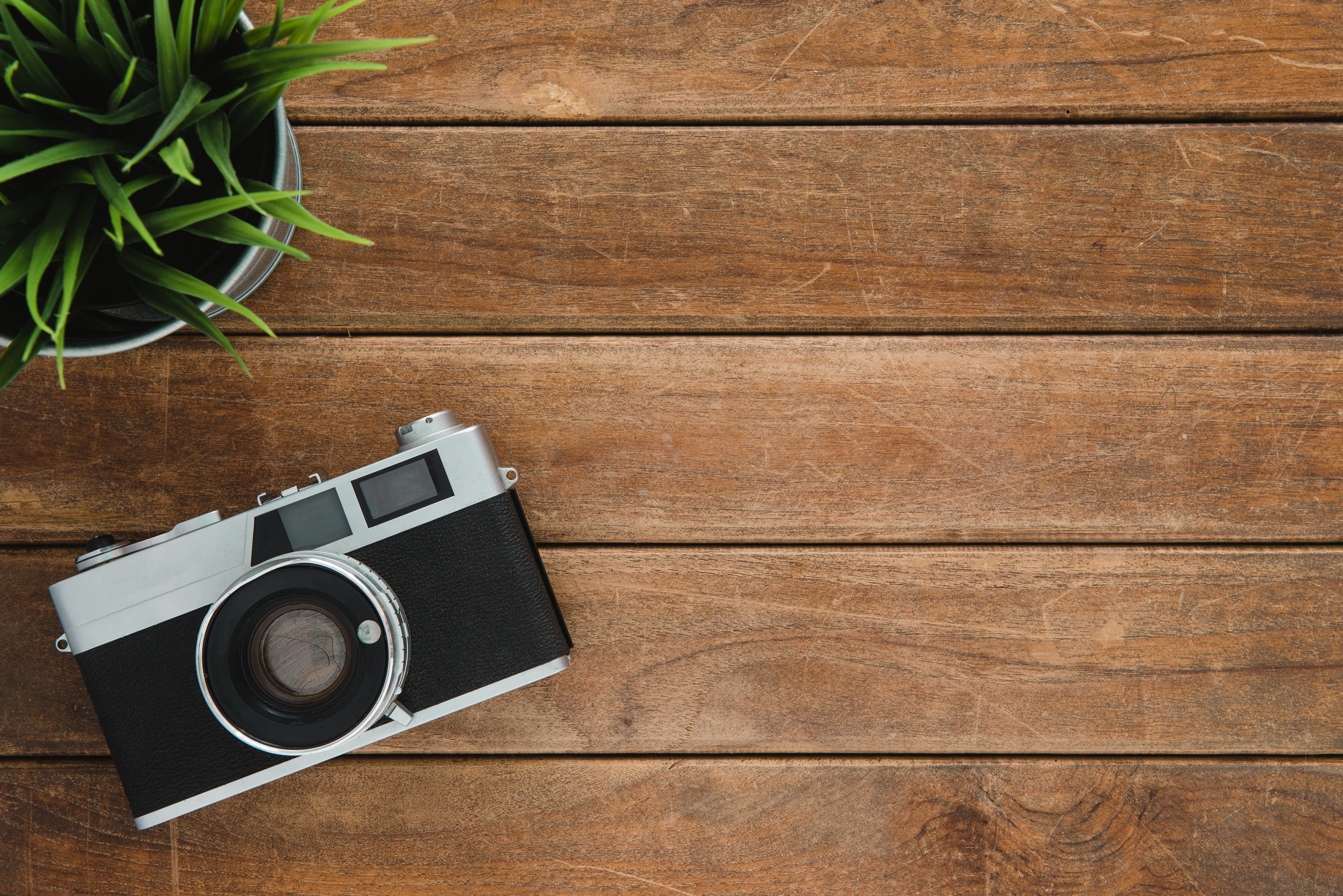 leaf, leisure, background, empty, flatlay, black, wooden, brown, lifestyle, film, object, wood, style, copyspace, travel, retro styled, obsolete, silver, HD Wallpaper