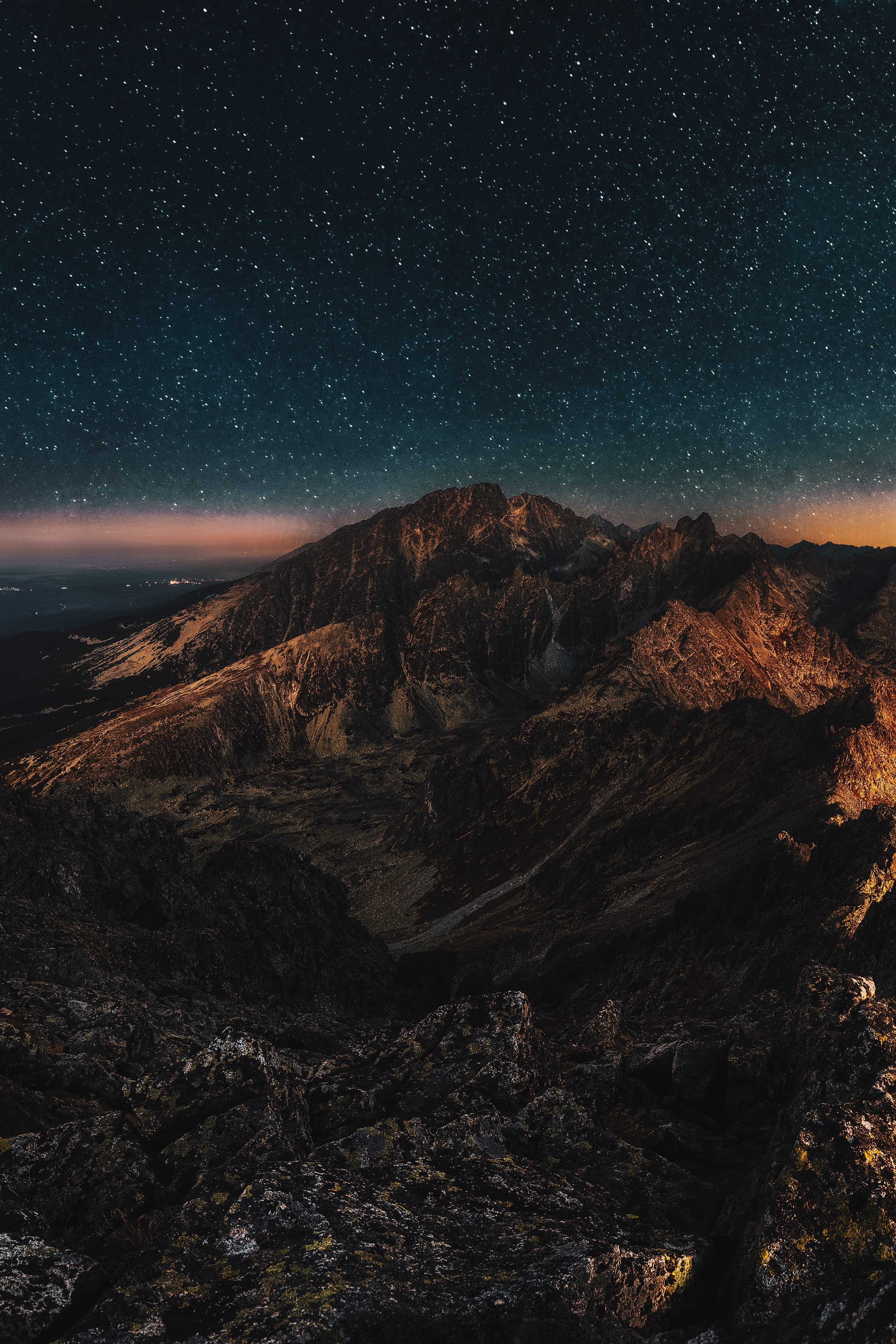 exploration, summit, astrophotography, astronomy, starry, sky, long exposure, galaxy, mountain, travel, light, light - Natural Phenomenon, landscape, dolomite, Phone HD Wallpaper